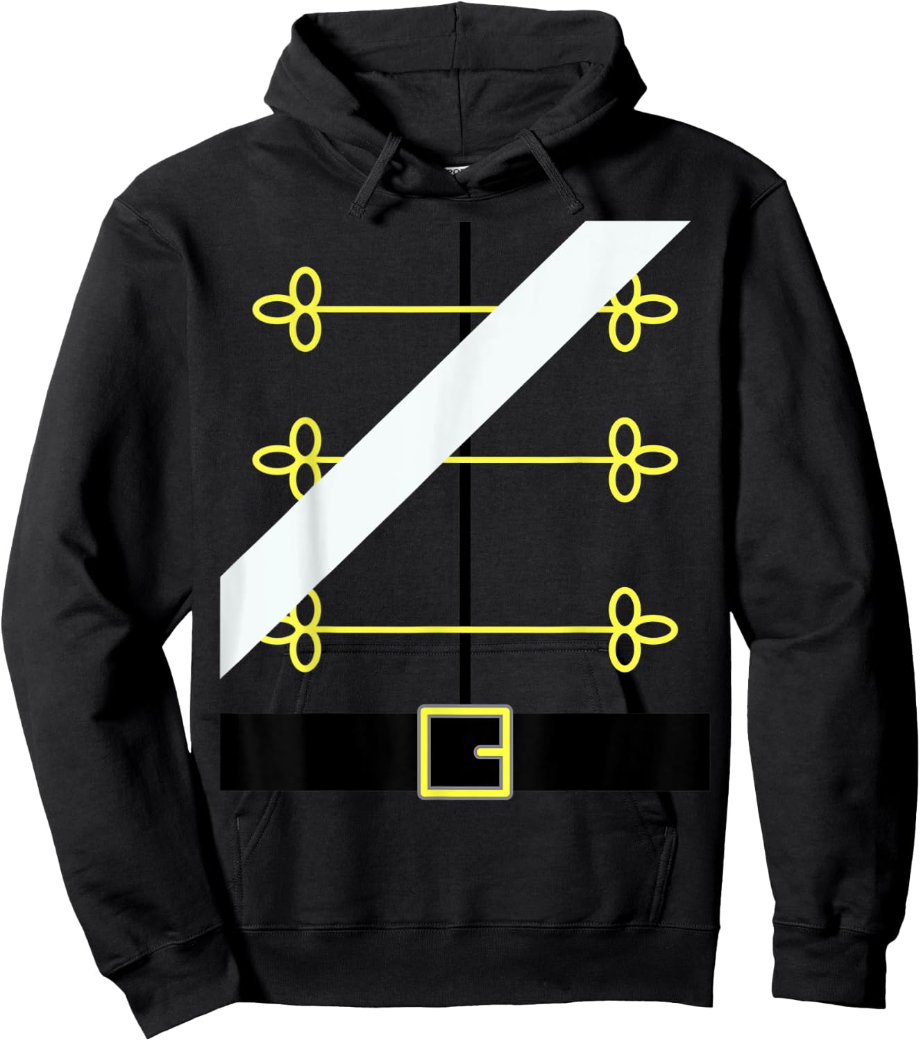 Nutcracker Toy Soldier Uniform, Funny Dress up Christmas Hoodie - Hoodie | Black