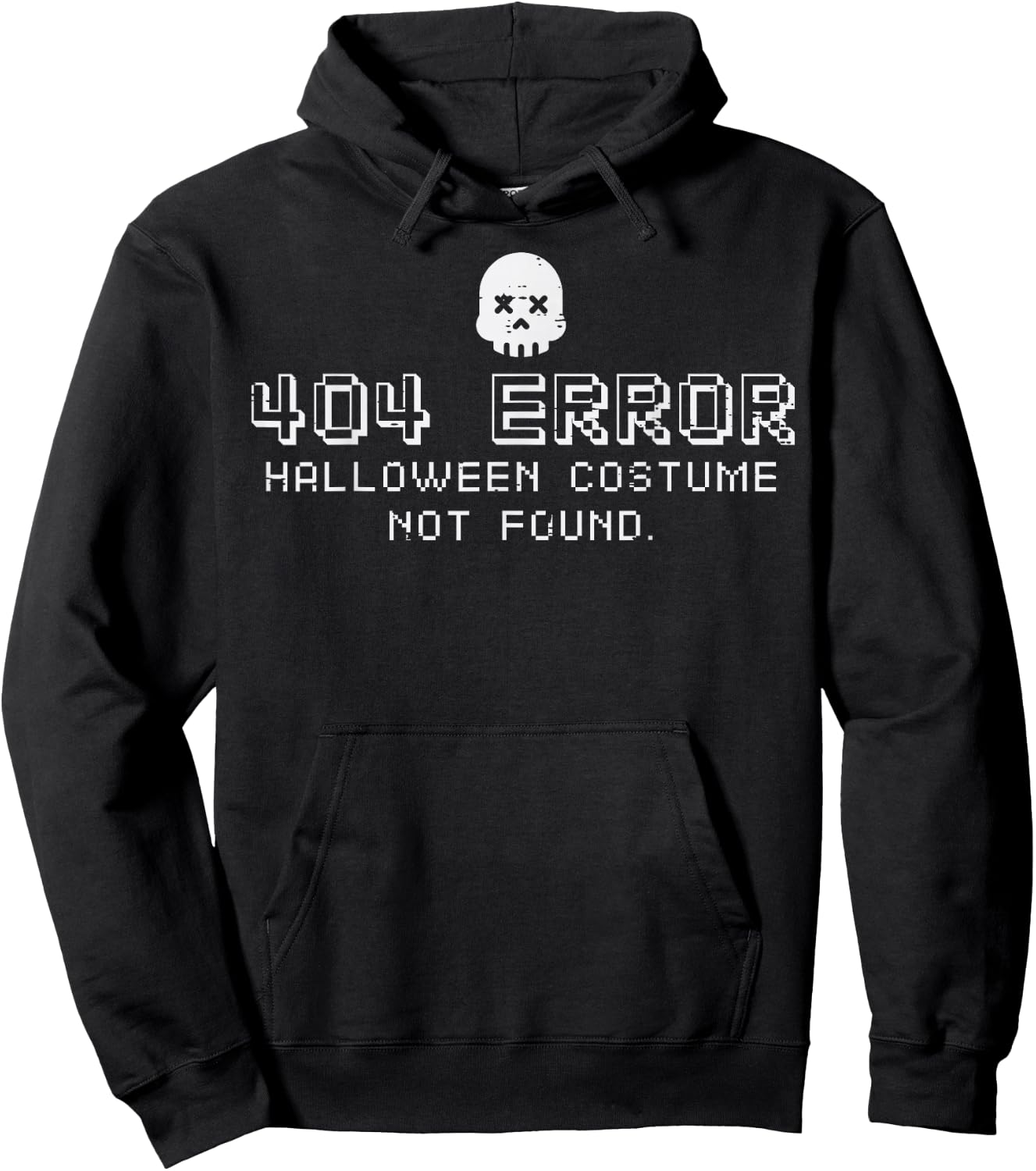 Halloween Costume Not Found 404 Error Programmer Men Women Hoodie - Hoodie | Black