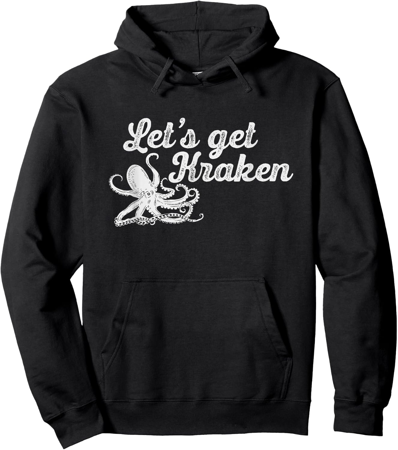 Let's Get Kraken Funny Octopus Marine Biologist Gift Hoodie - Hoodie | Black
