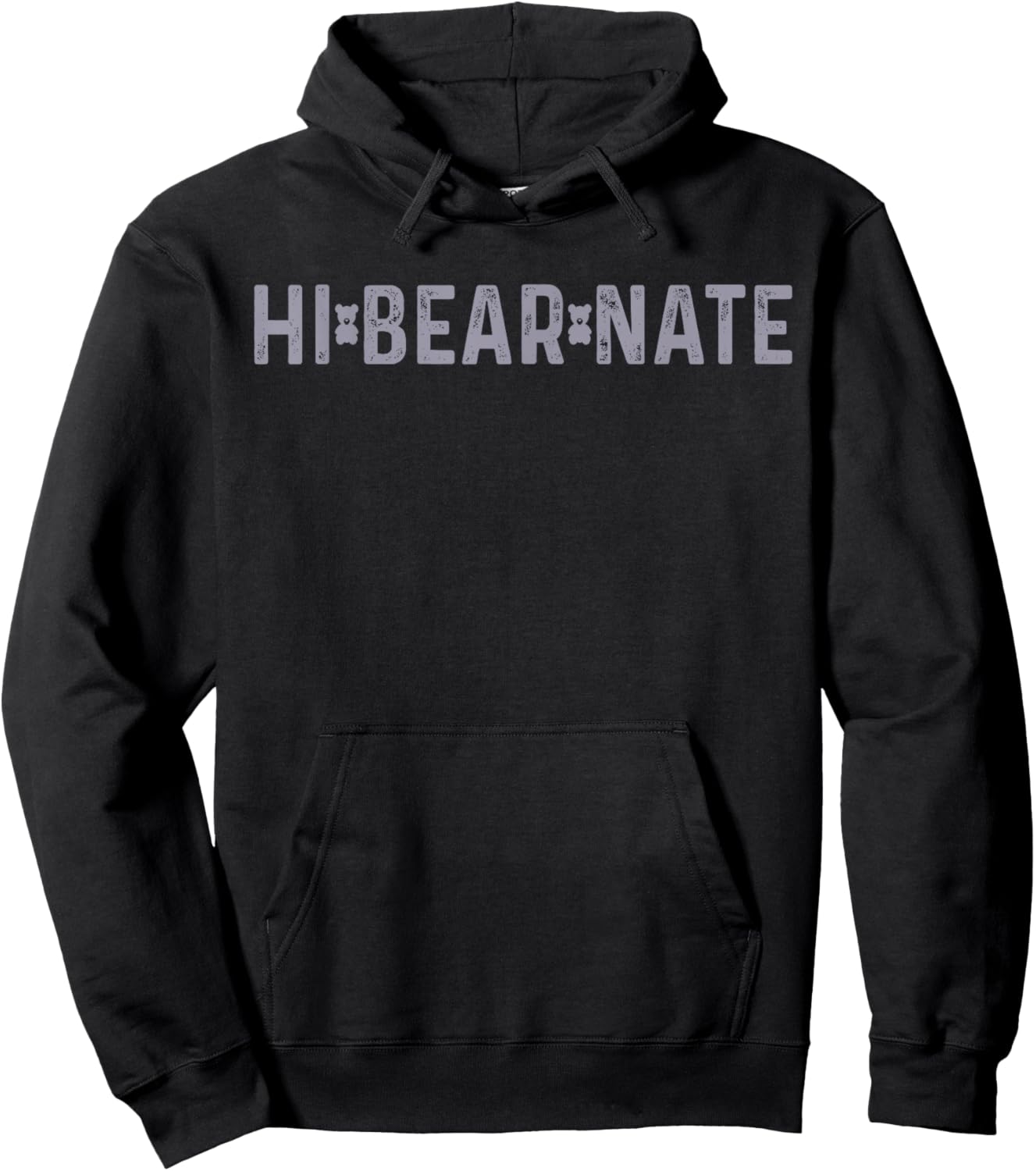 Hi Bear Nate Hoodie - Hoodie | Black