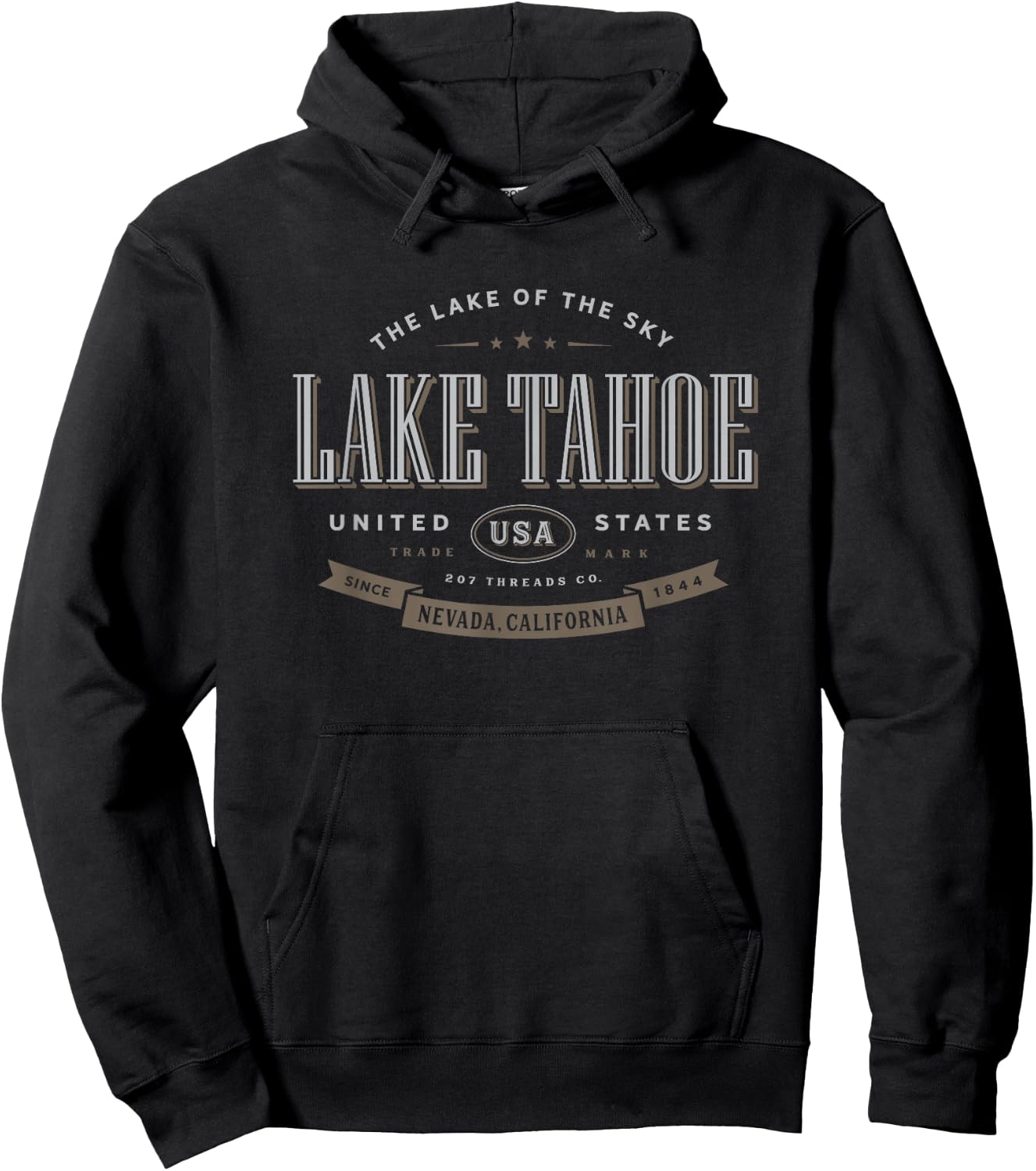 Lake Tahoe Vacation Souvenir Hoodie - Hoodie | Black