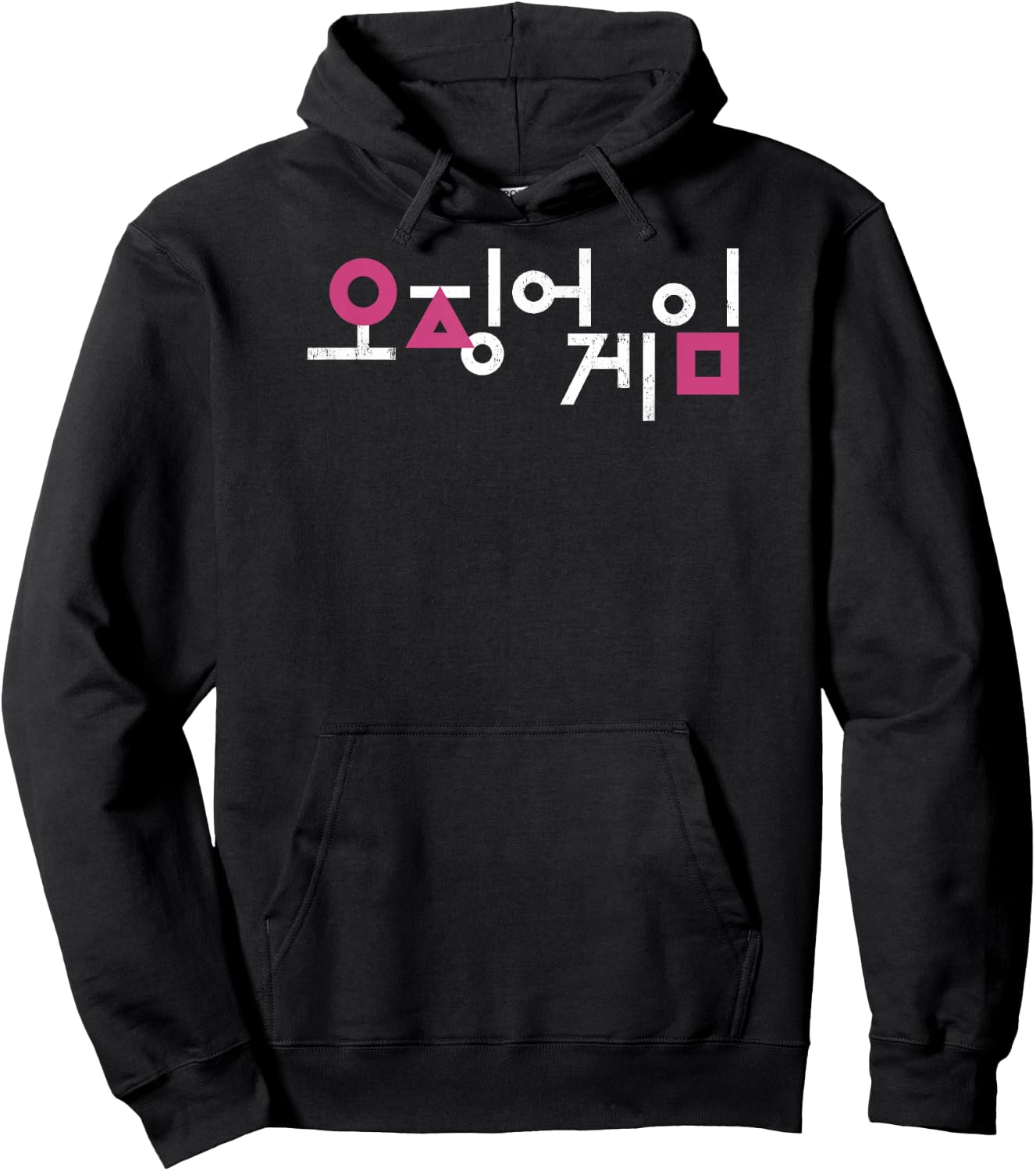 Squid Game Korean Title Logo Hoodie - Hoodie | Black
