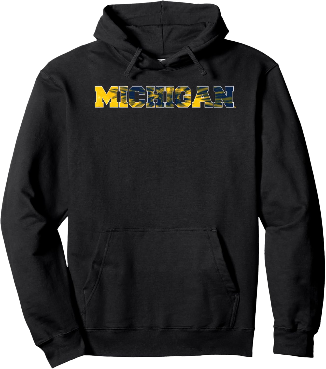 University of Michigan Wolverines U of M Tie-Dye Hoodie - Hoodie | Black