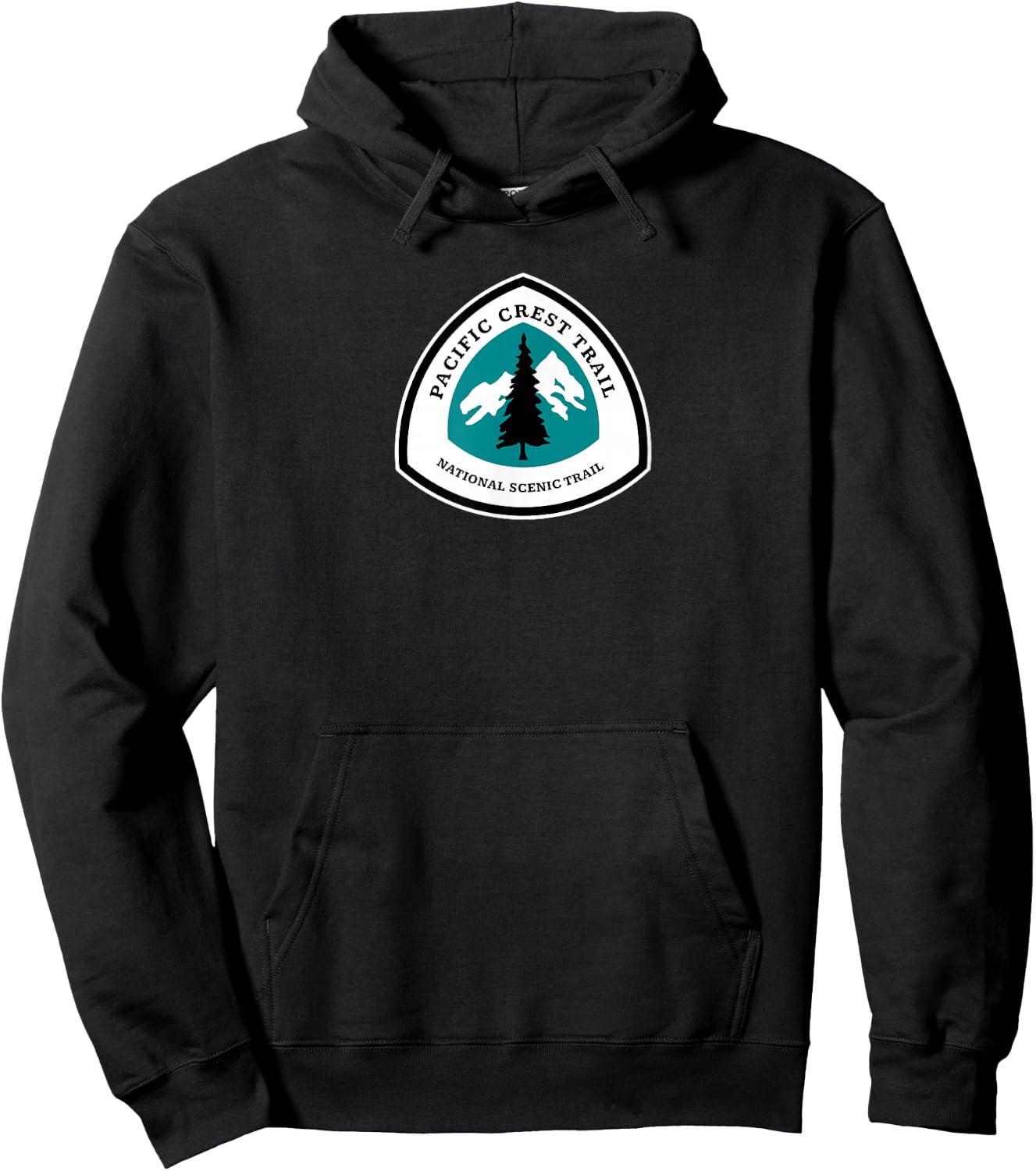 Pacific Crest Trail National Scenic Trail Sign Hoodie - Hoodie | Black
