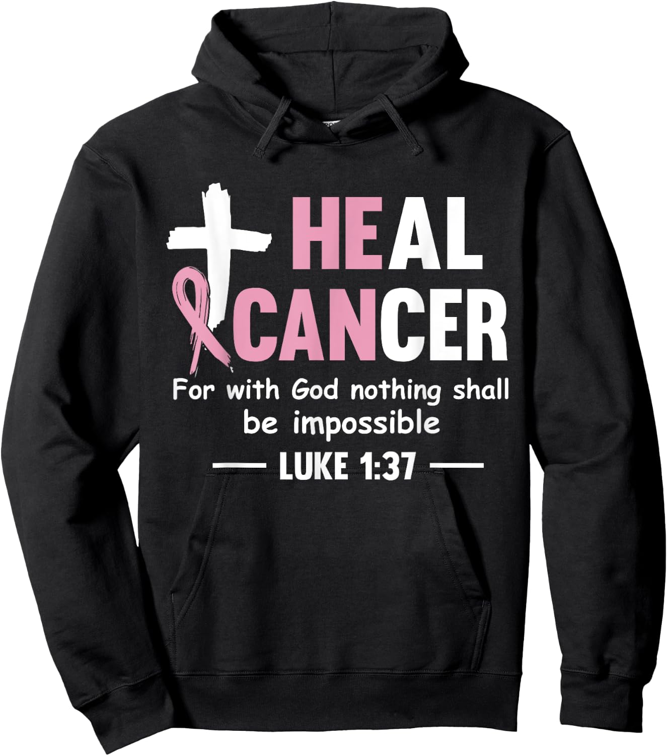 Breast Cancer Awareness Women Breast Cancer Awareness Hoodie - Hoodie | Black
