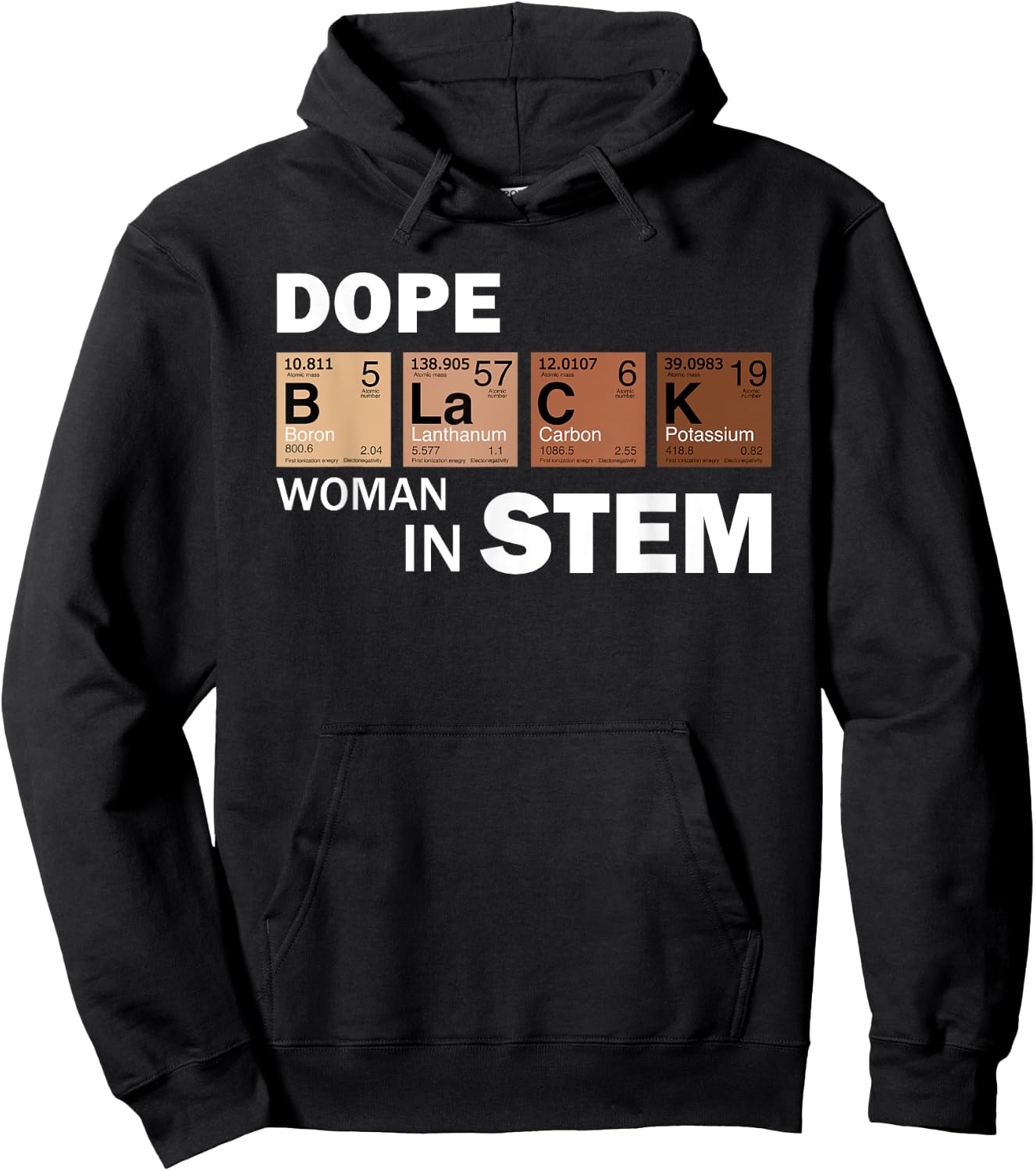 Black Women In STEM Teacher Melanated African American Hoodie - Hoodie | Black