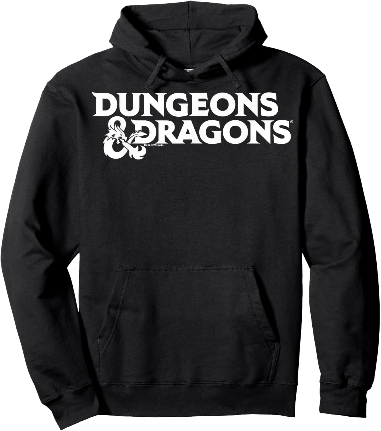 Dungeons & Dragons Flat Logo Hoodie - Hoodie | Black