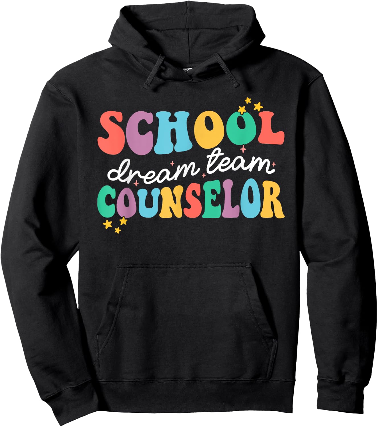 School Counselor Dream Squad Team Back To School Counseling Hoodie - Hoodie | Black