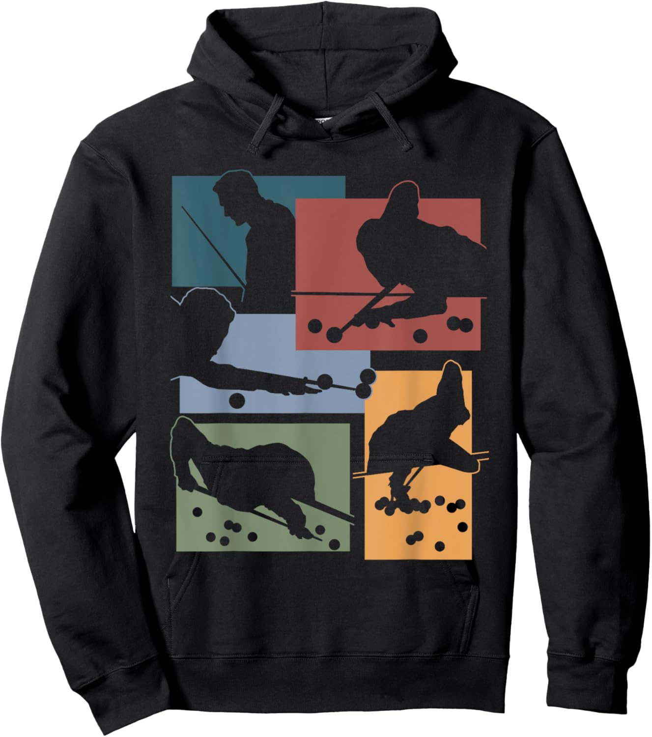 Funny Snooker Billiard Player Eight Ball Design Pool Player Hoodie - Hoodie | Black
