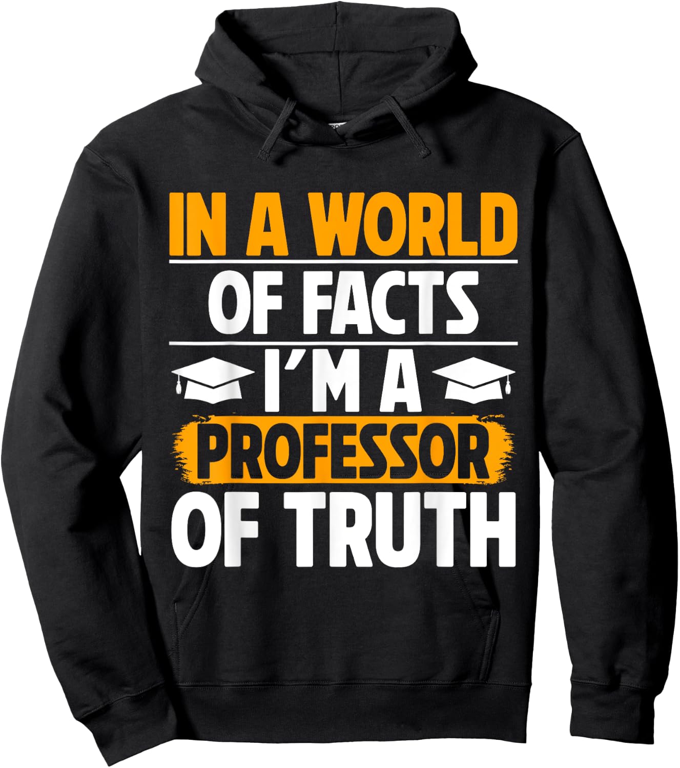 In a World of Facts im a Professor of Truth Professor Hoodie - Hoodie | Black