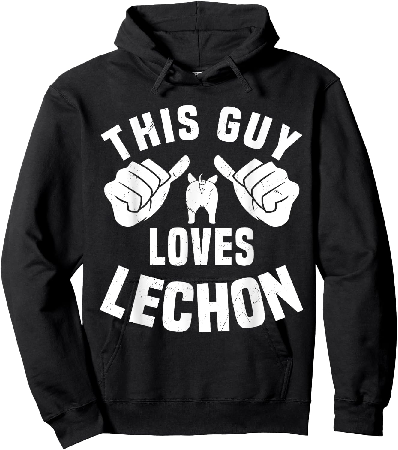 This Guy Loves Lechon Funny Filipino Food Roasted Pork Lover Hoodie - Hoodie | Black