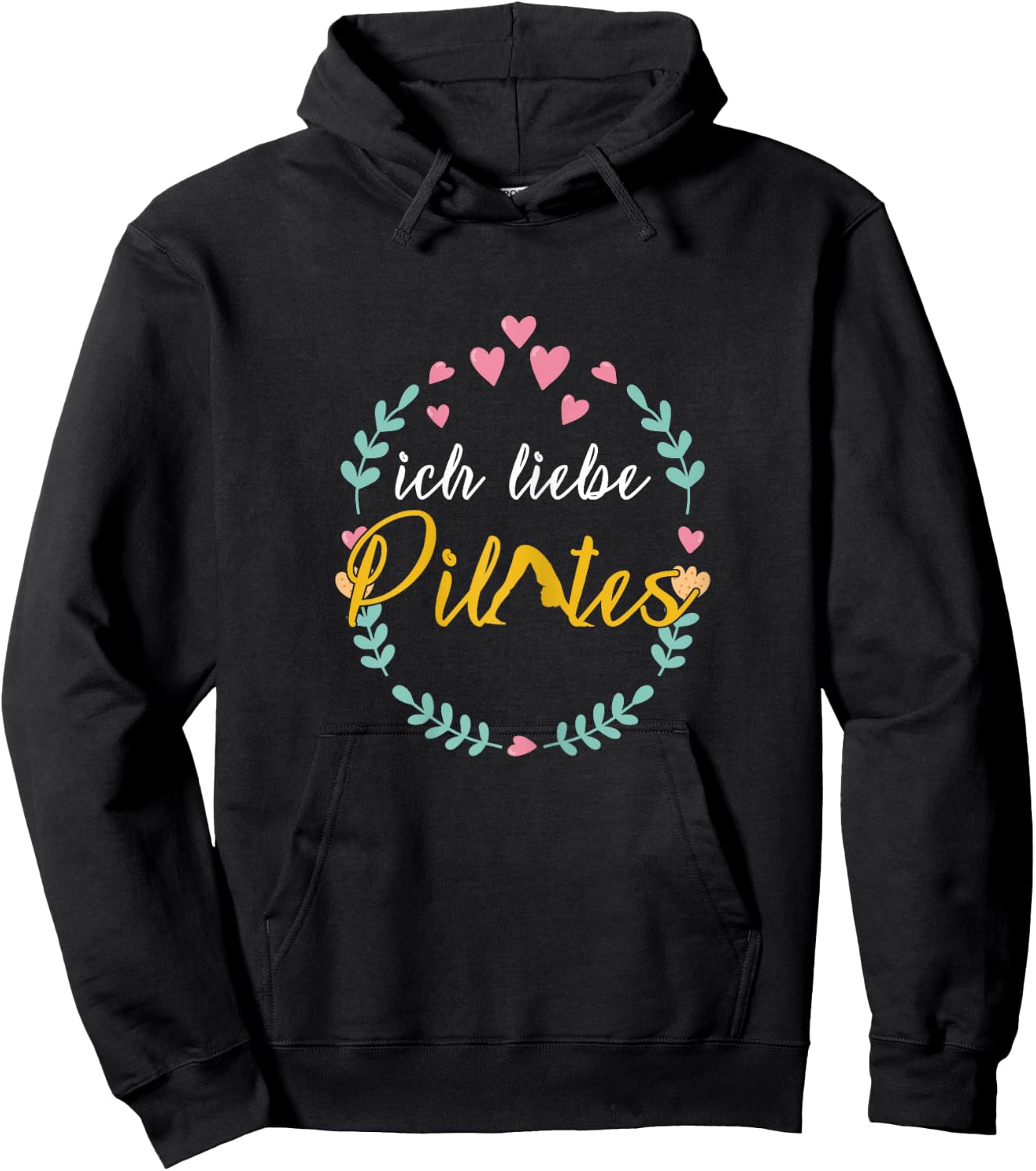 I Love Pilates Pilates Trainer Pilates Method Gift Hoodie - Hoodie | Black