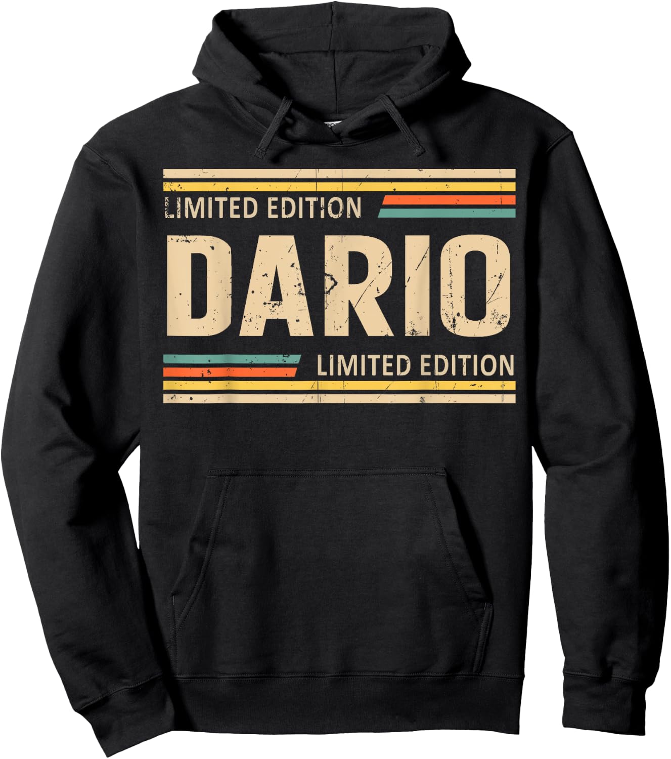 DARIO Limited Edition Shirt DARIO Name Personalized Hoodie - Hoodie | Black