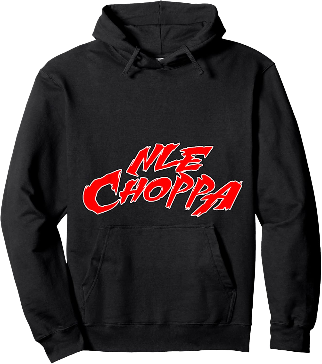 CONTROL INDUSTRY Nle Choppa - Logo Red , Small, Black Hoodie - Hoodie | Black