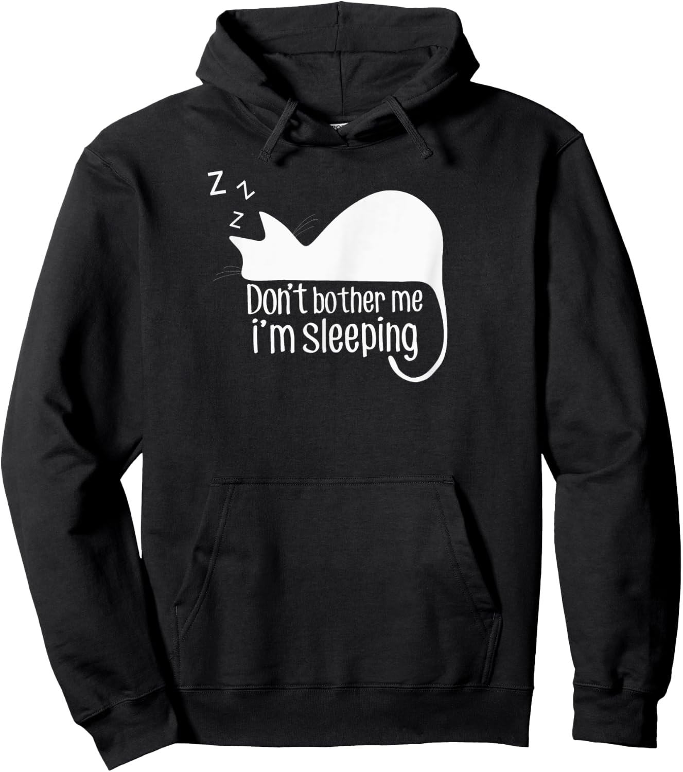 Cute Cat Don't Bother Me I'm Sleeping Gift Cat Lover Women Kids Hoodie - Hoodie | Black