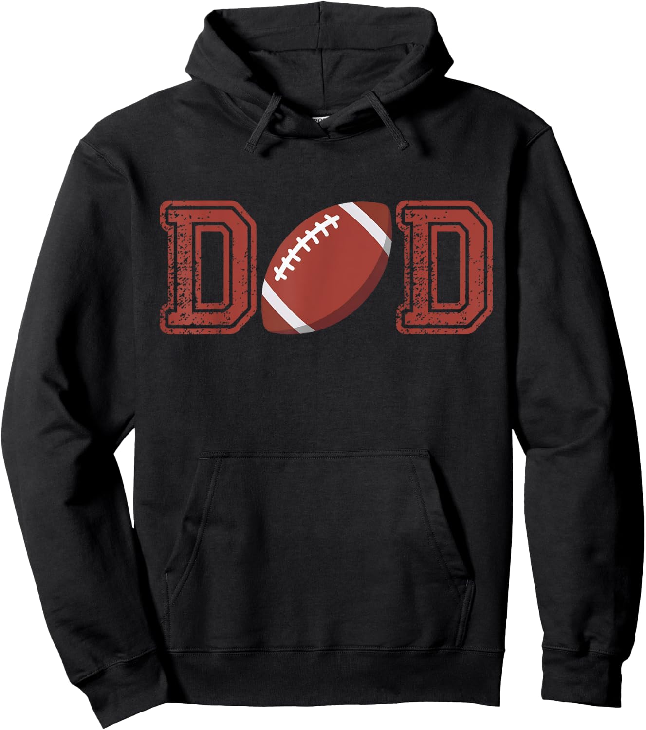 Dad Of The Birthday Boy Football Player Matching Family Hoodie - Hoodie | Black