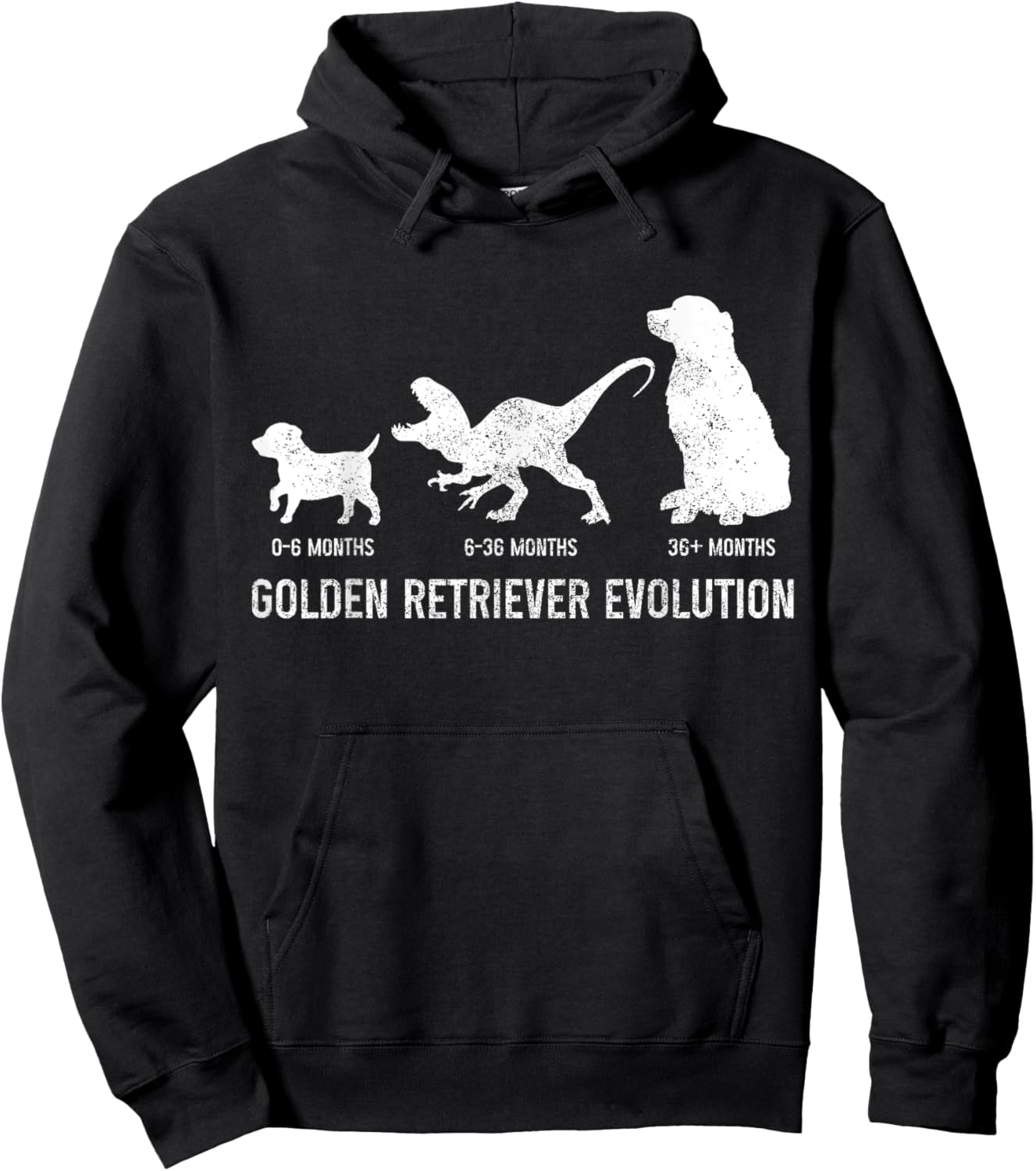 Golden Retriever Mom Dad Puppy Funny Dog Owner Dog Lover Hoodie - Hoodie | Black