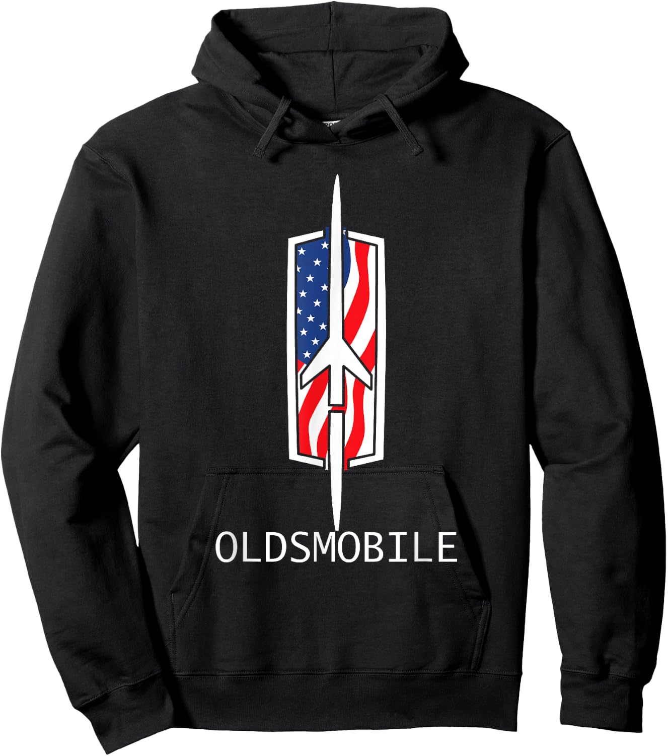 Classic Car Show Vintage Oldsmobile Rocket Logo Hoodie - Hoodie | Black