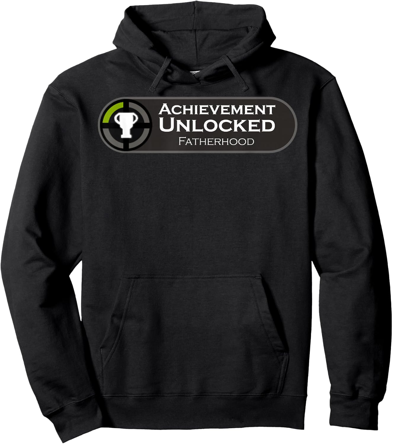Fatherhood Achievement Unlocked Fathers Day Gift Gamers Hoodie - Hoodie | Black
