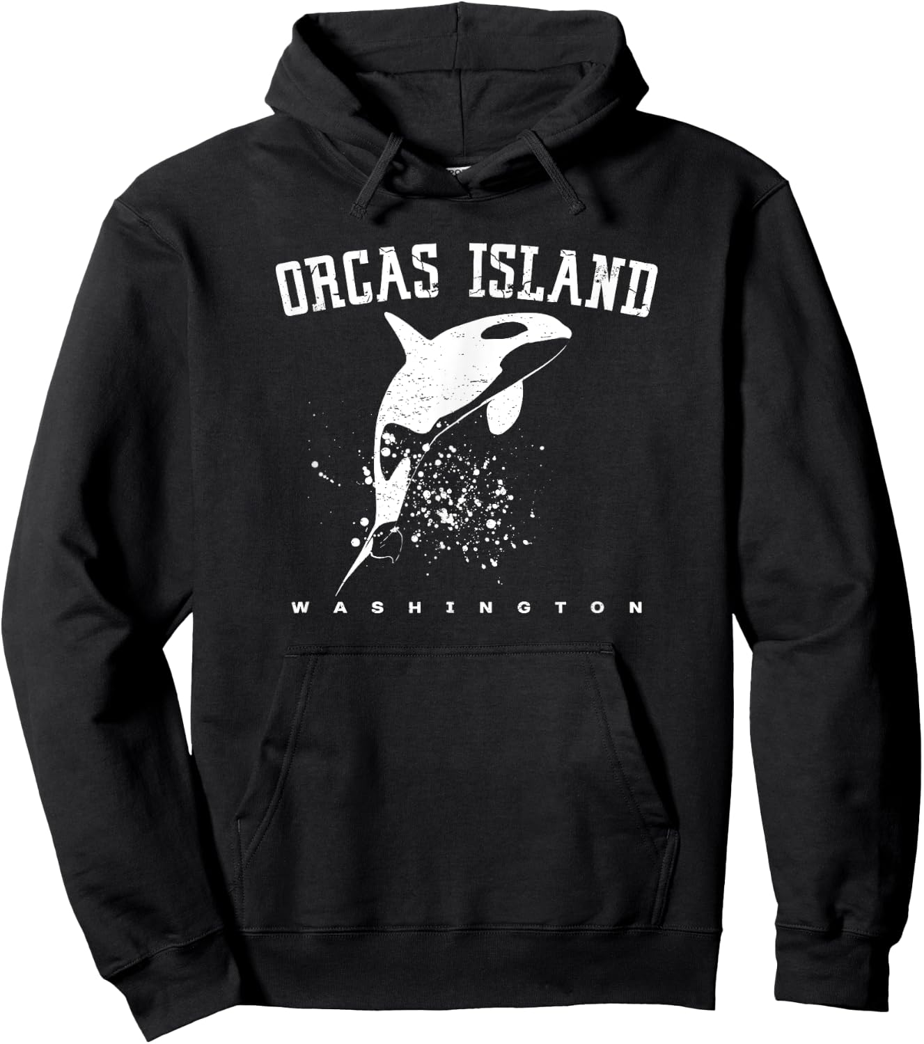 ORCAS ISLAND WASHINGTON Killer Whale Dolphin Lover Souvenir Hoodie - Hoodie | Black