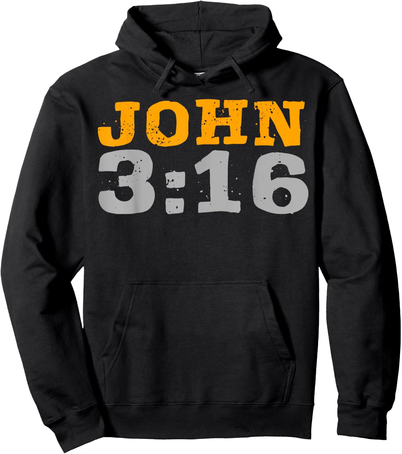 John 3:16 Bible Verse Religious Christian Faith Hoodie - Hoodie | Black