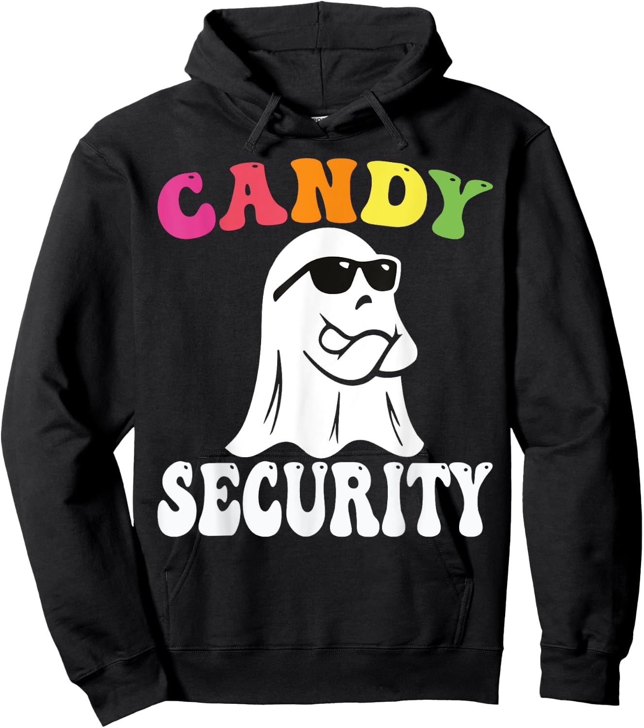 Funny Ghost Candy Security Halloween Costume Halloween Candy Hoodie - Hoodie | Black