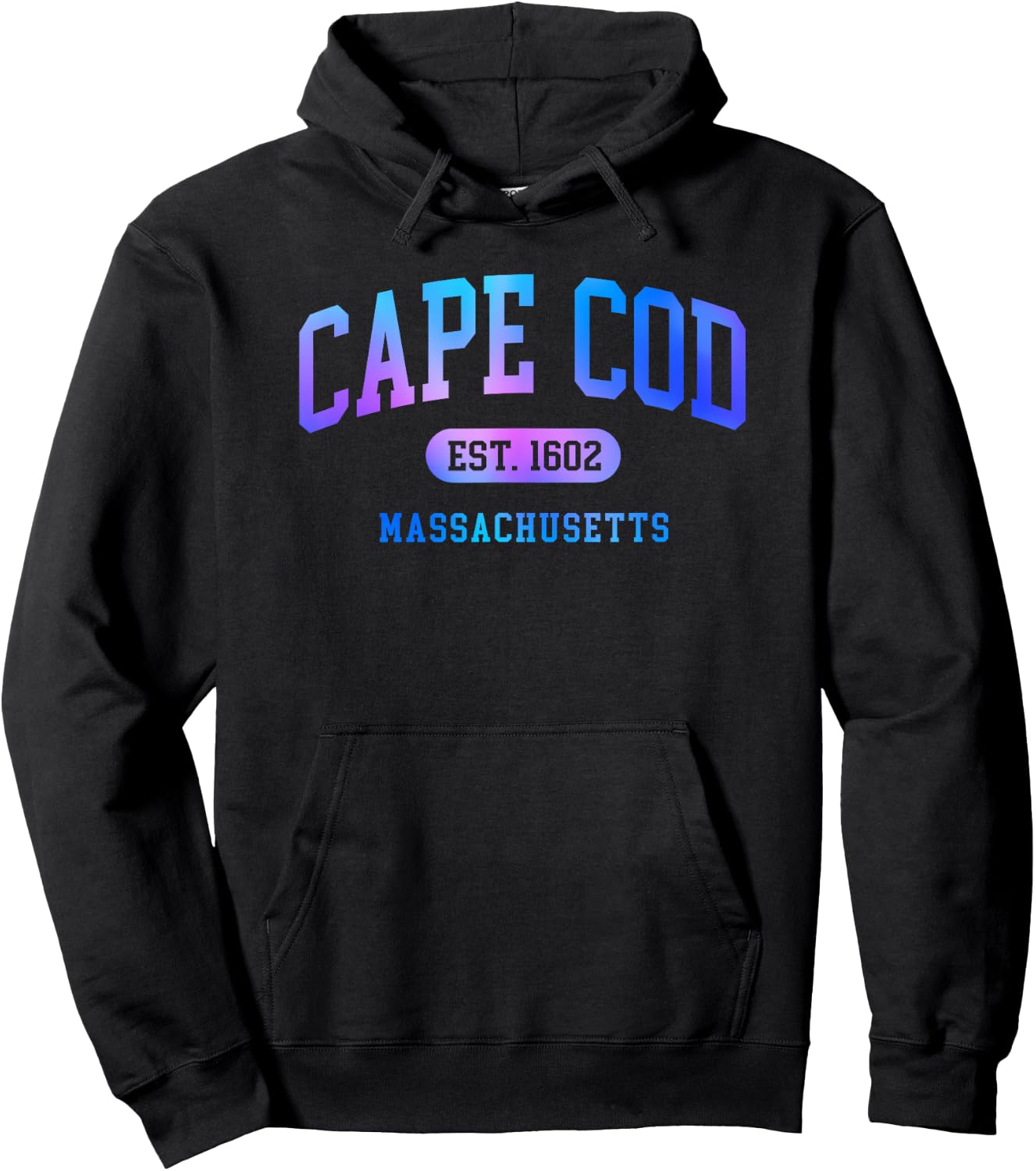 Cape Cod Massachusetts Preppy Throwback Boys Girls Souvenir Hoodie - Hoodie | Black