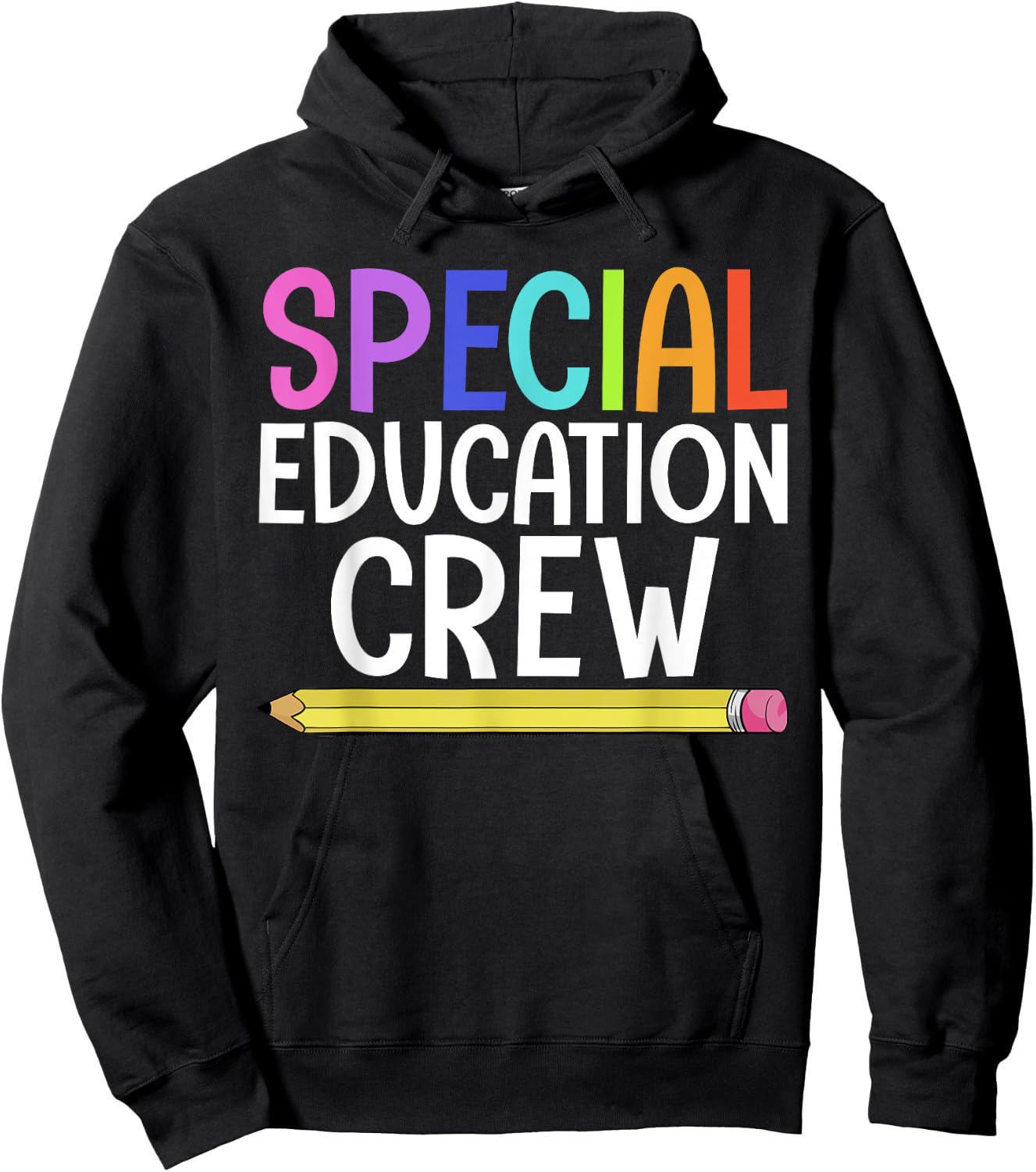 SPED Teacher Art Women IEP Special Education Crew Hoodie - Hoodie | Black