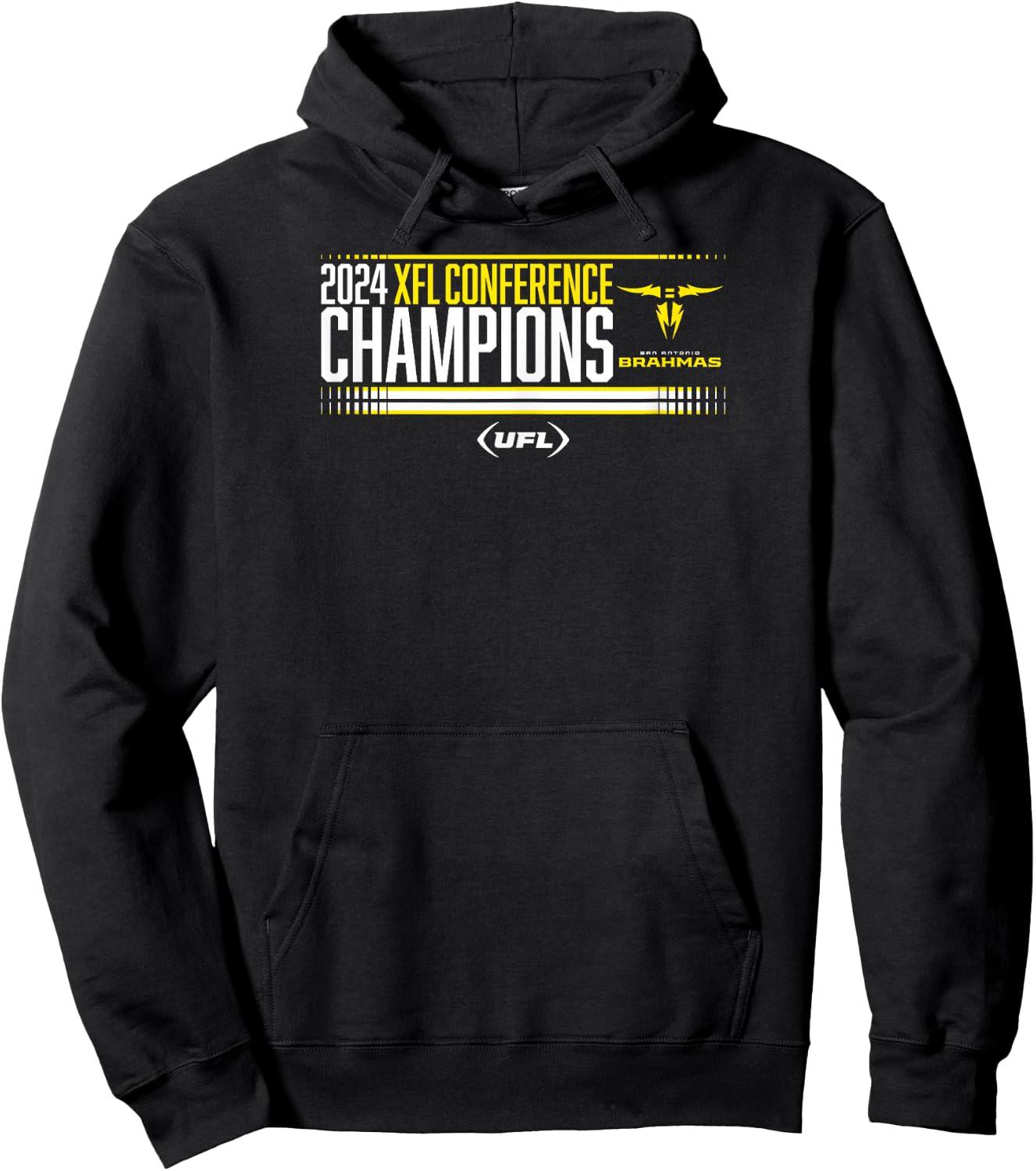 San Antonio Brahmas - 2024 XFL Conference Champions - UFL Hoodie - Hoodie | Black