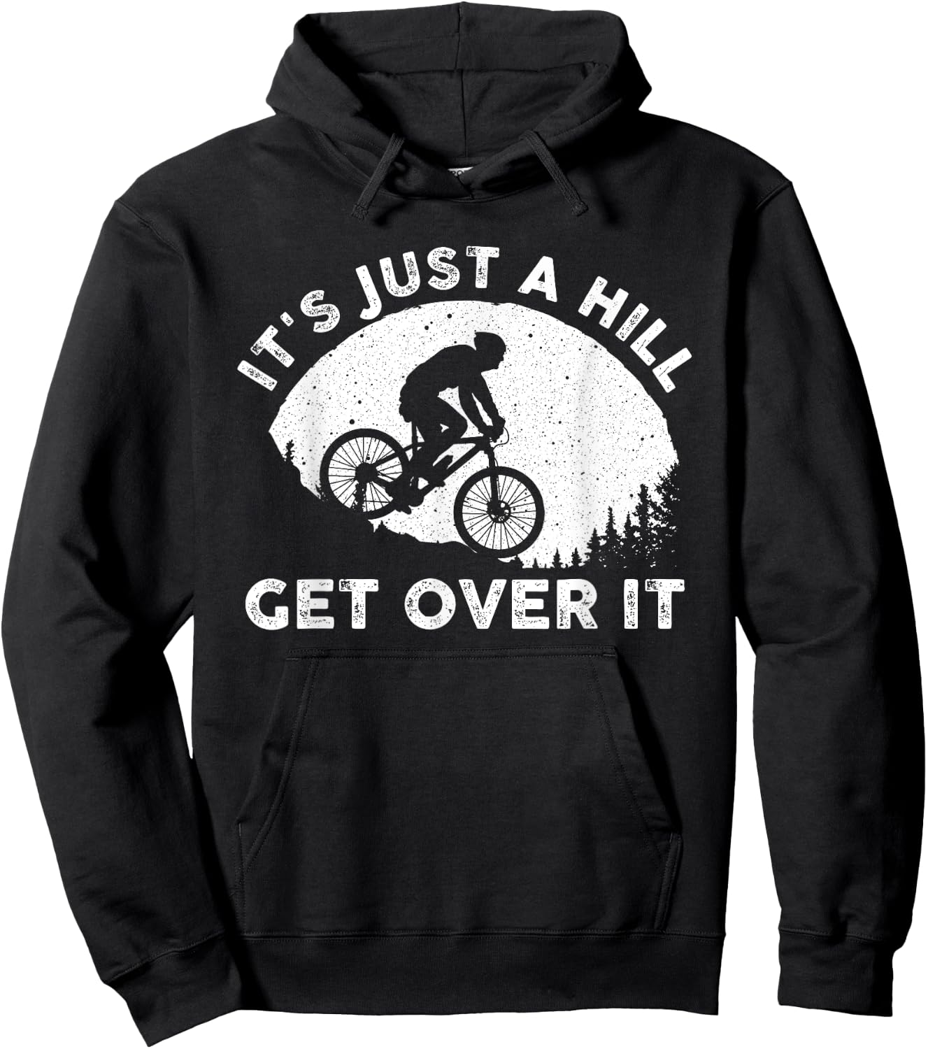 Funny Mountain Biking Design Women Trail MTB Lover Hoodie - Hoodie | Black