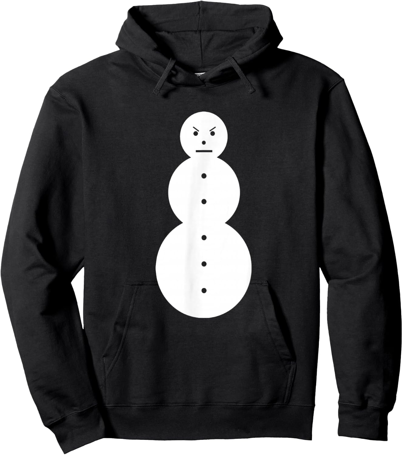 Funny Angry Snowman - The Jeezy Snowman Hoodie - Hoodie | Black