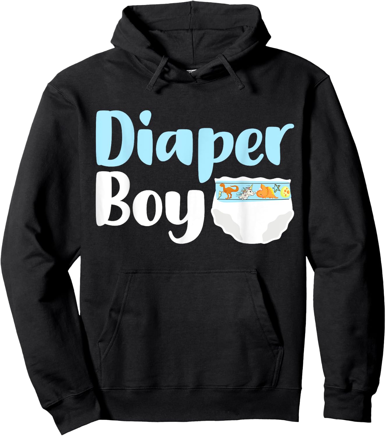 Diaper Boy Hoodie - Hoodie | Black