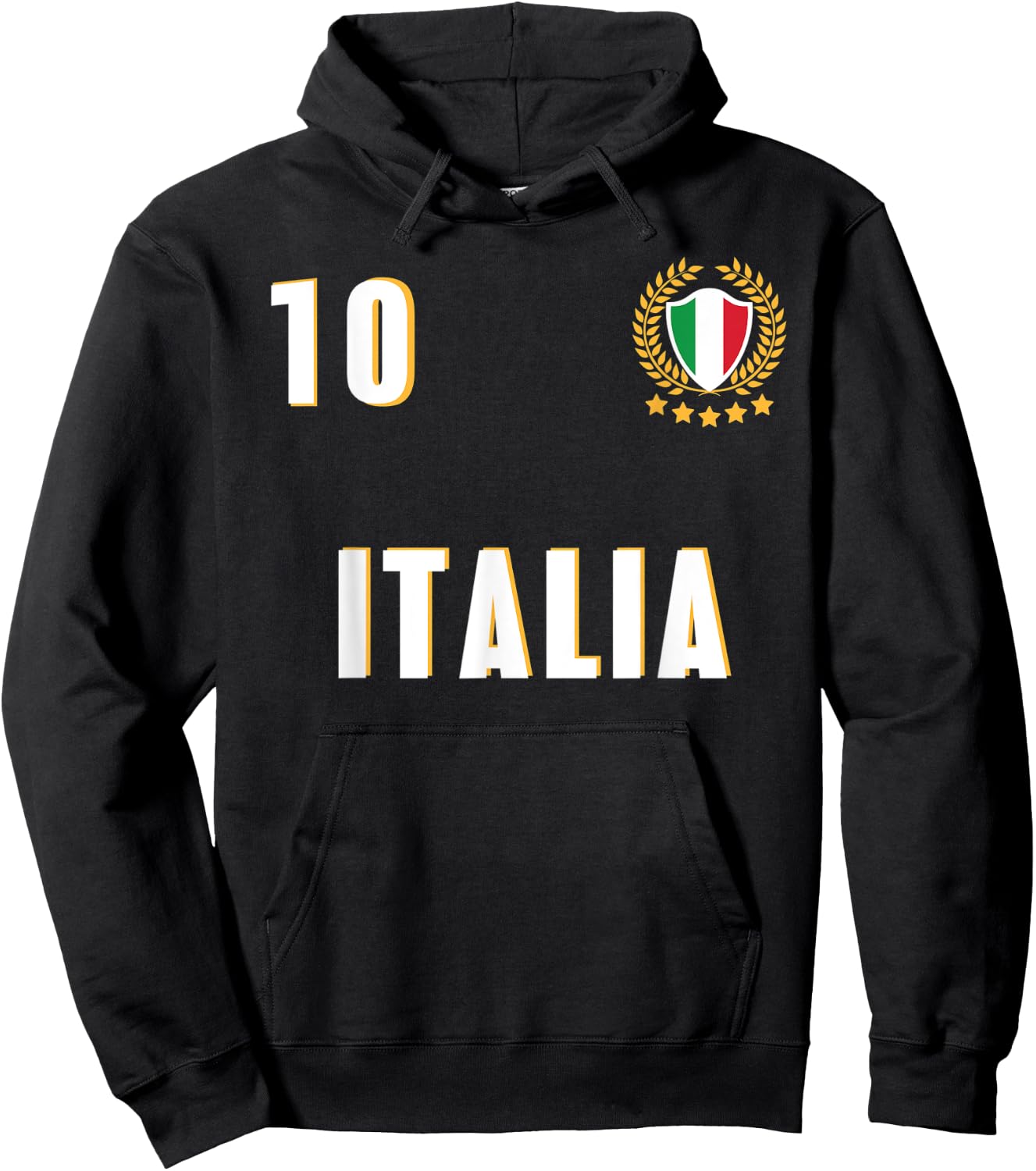 Italy Soccer Jersey 2023 Italia Football Team Hoodie - Hoodie | Black
