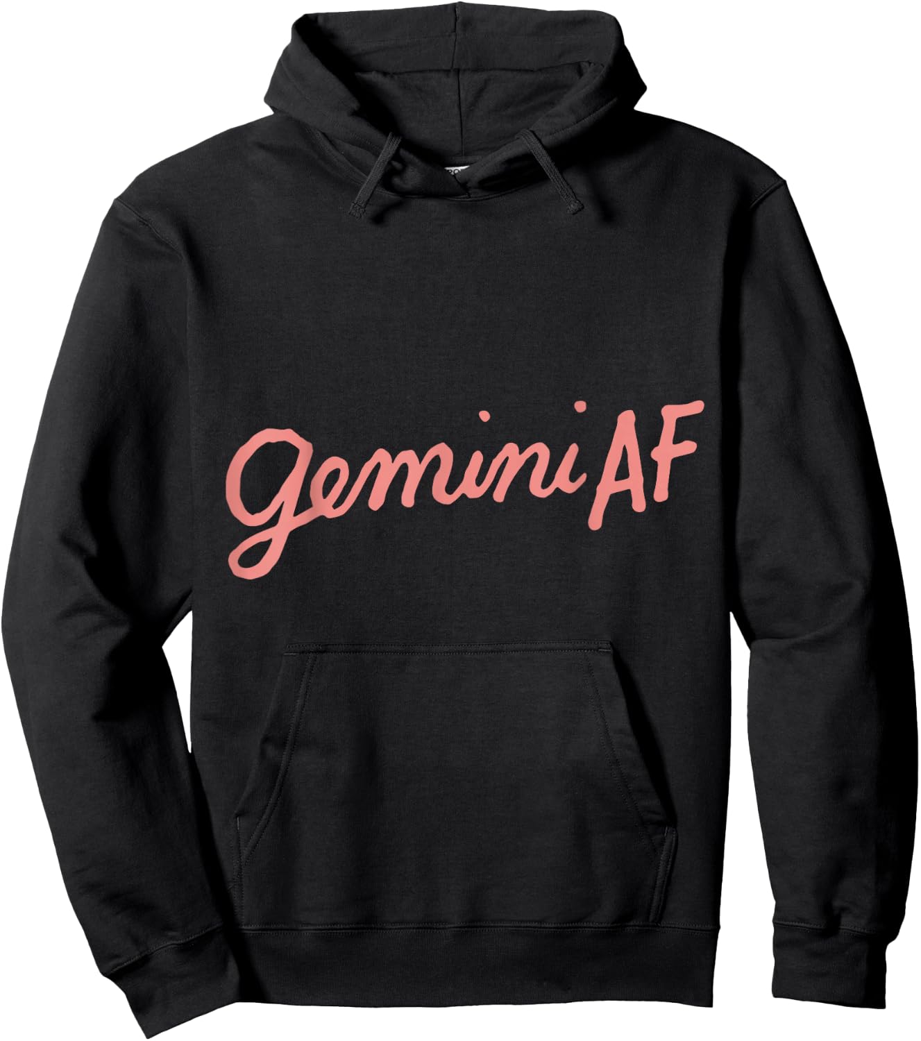 Gemini AF Zodiac Birthday As Fuck Funny Horoscope Gifts Hoodie - Hoodie | Black