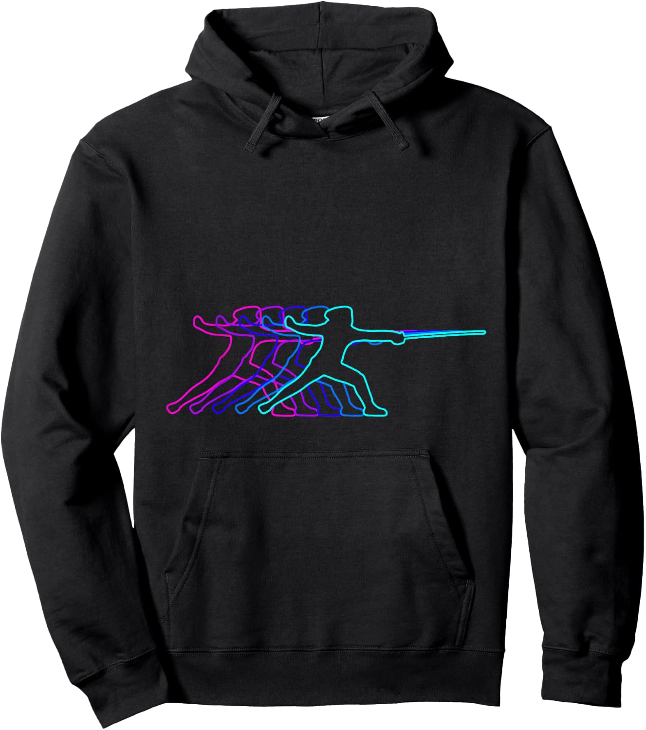 Fencing Fencer Gift Clothes For Boys Youth Men Kids Teens Hoodie - Hoodie | Black