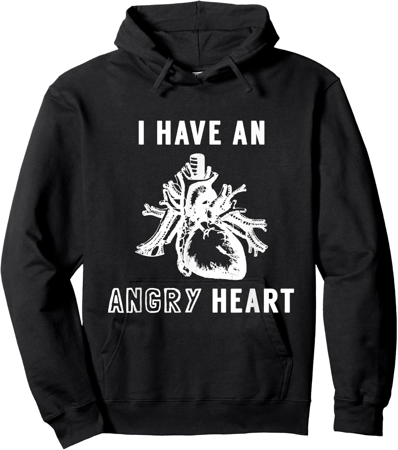 I Have An Angry Heart - Surgery Folk Punk AJJ Music Hoodie - Hoodie | Black
