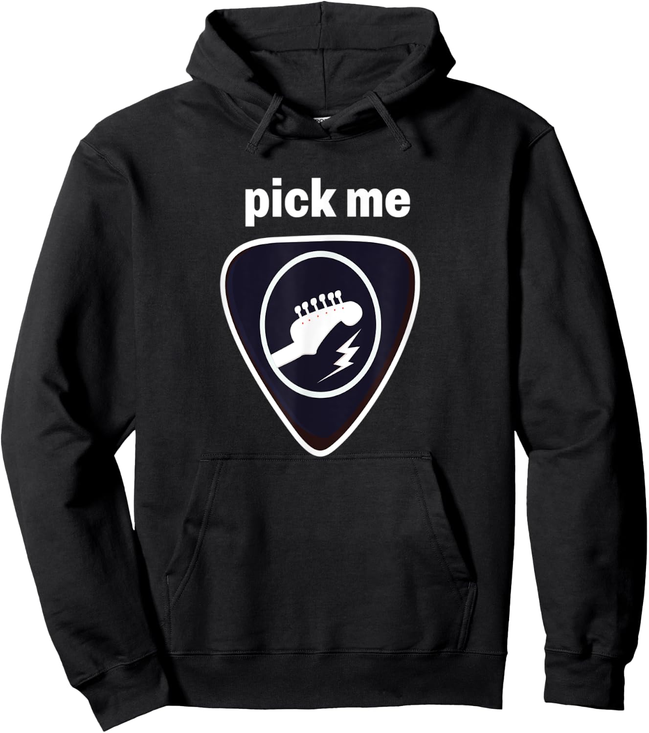 Pick me funny Gift present for guitar student teacher Hoodie - Hoodie | Black