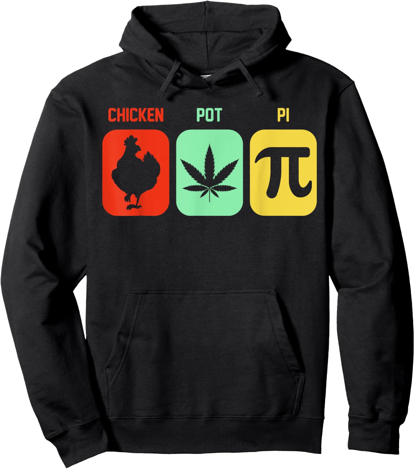 Chicken Pot Pie Three Of My Favorite Things Funny Pot Pi Hoodie - Hoodie | Black