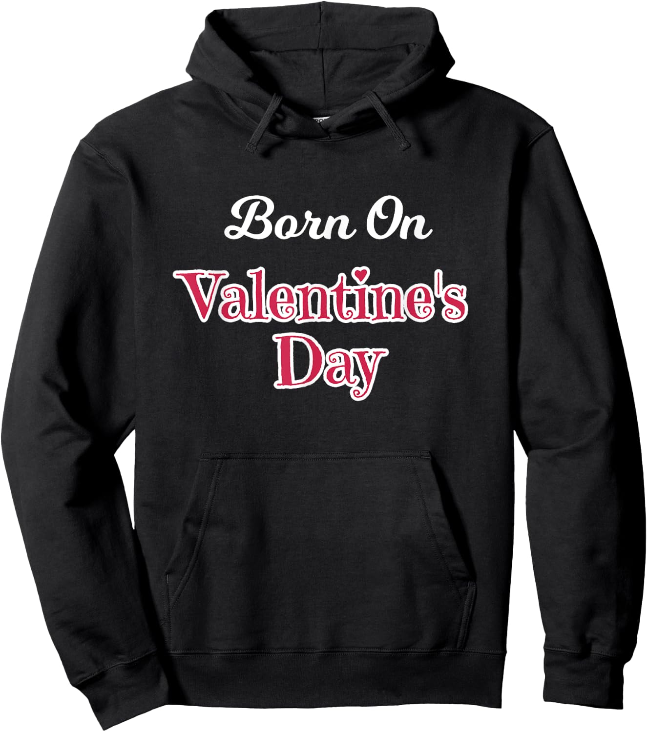 Valentine Birthday Shirt Born on February 14 Women and Girls Hoodie - Hoodie | Black