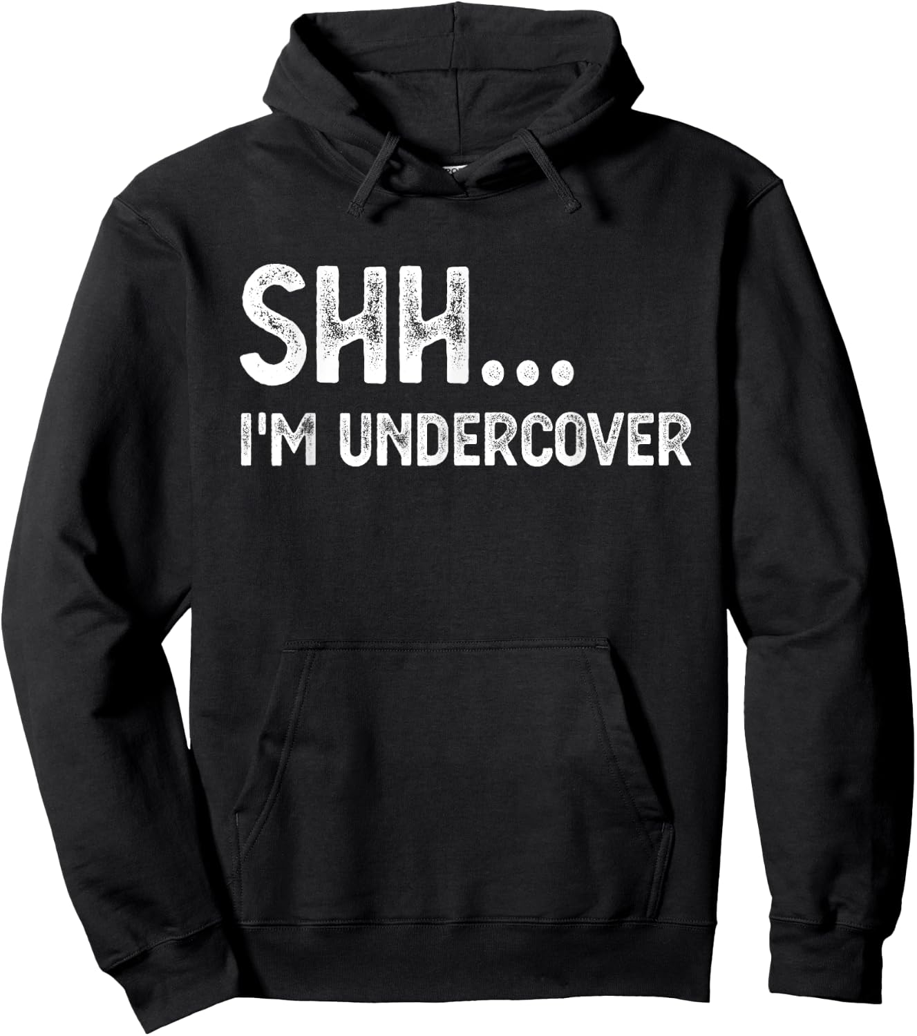 Funny Undercover Cop Easy Costume Police Hoodie - Hoodie | Black