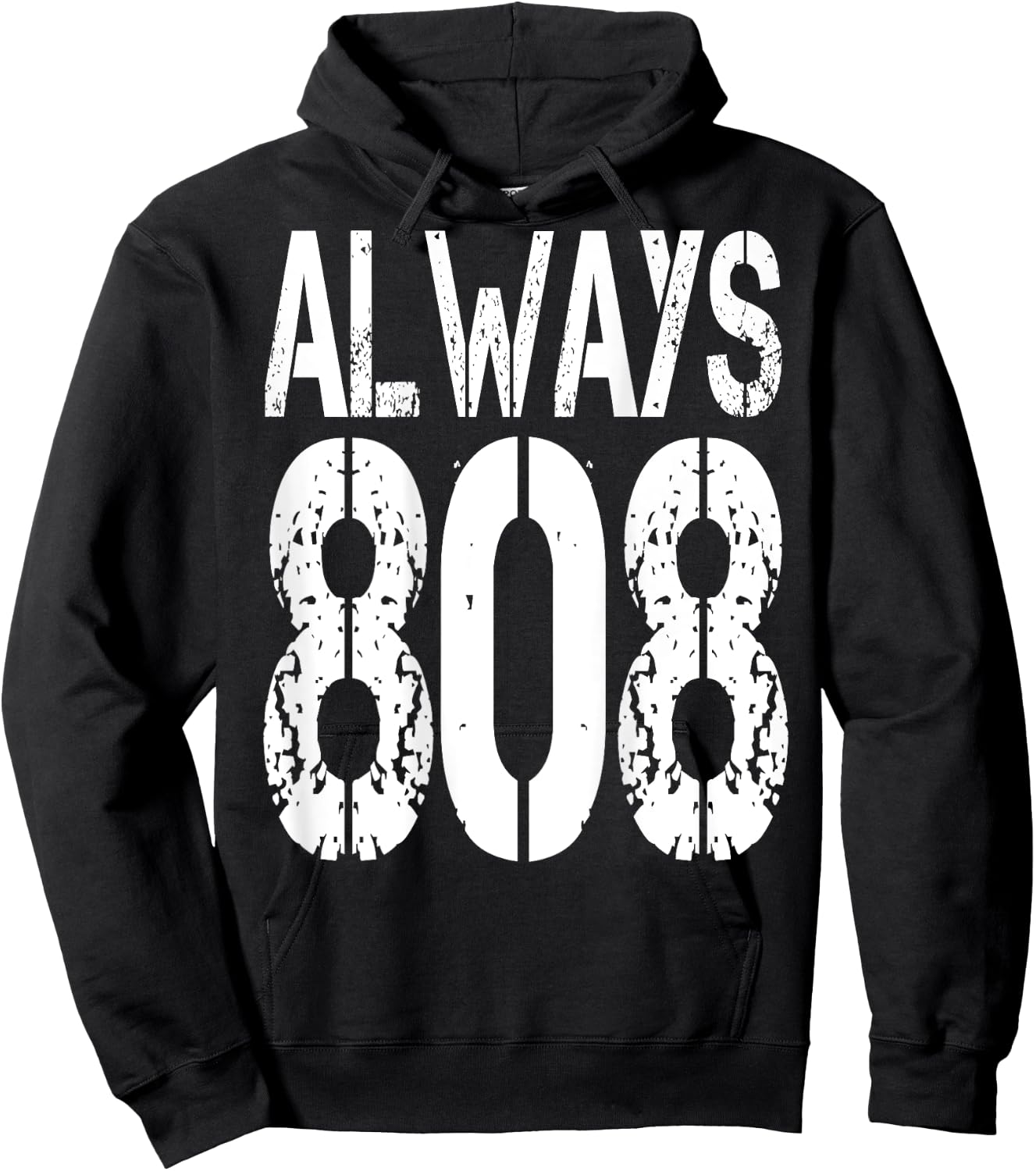 ALWAYS 808. I love Techno music. Techno raver and Hoodie - Hoodie | Black