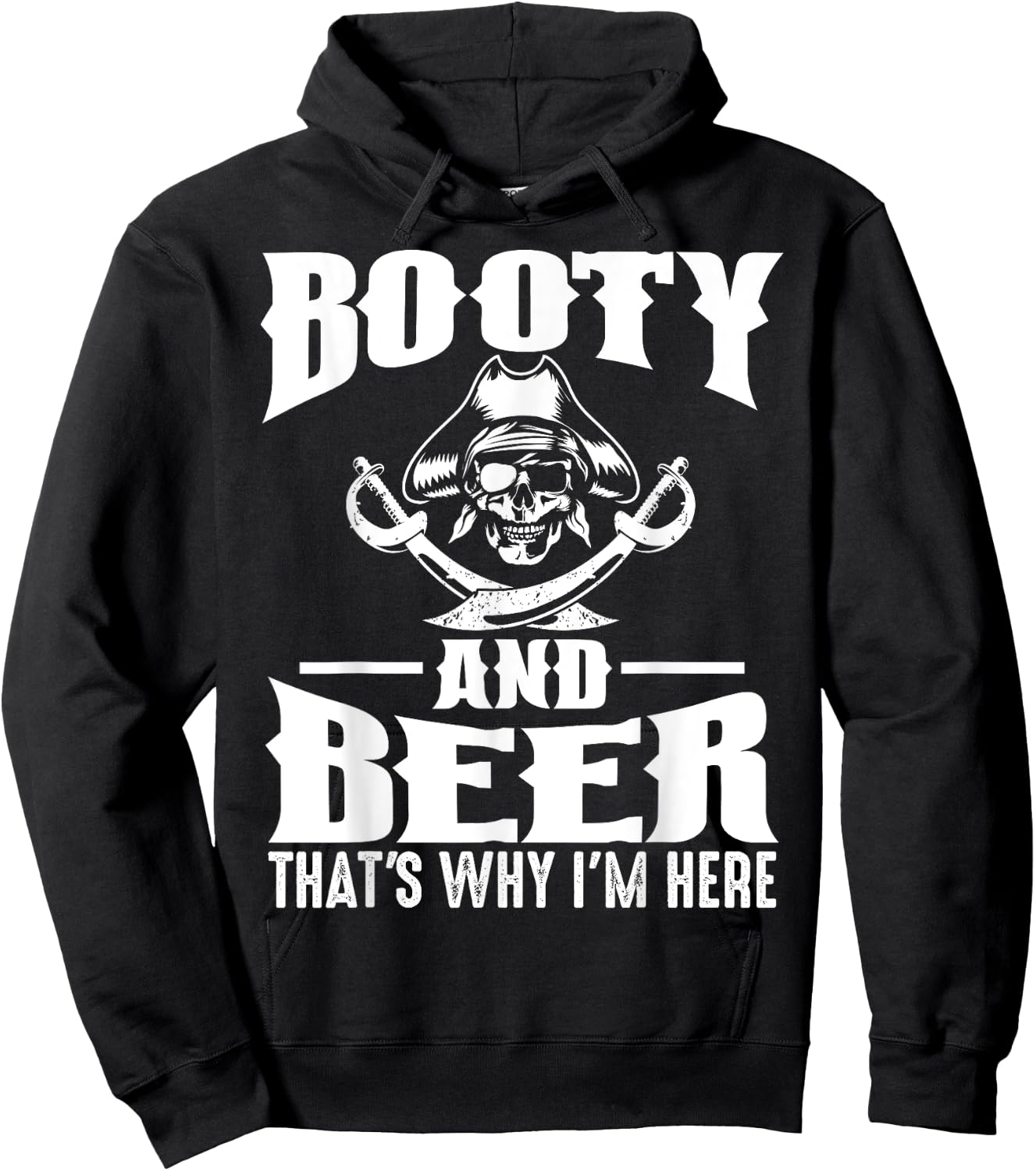 Funny Gasparilla Pirate Gift Women Cool Pirate Booty Hoodie - Hoodie | Black