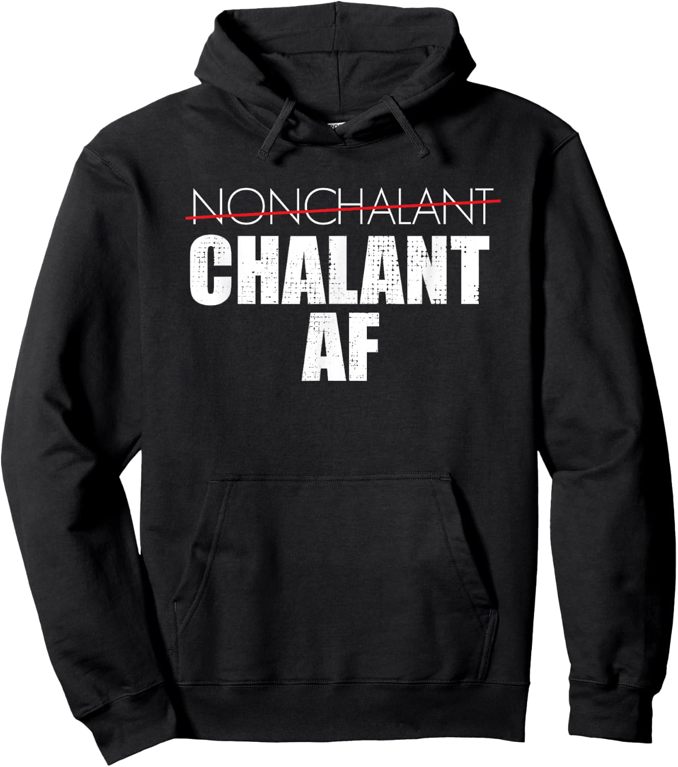Chalant AF Not Relaxed Attitude Funny Hoodie - Hoodie | Black