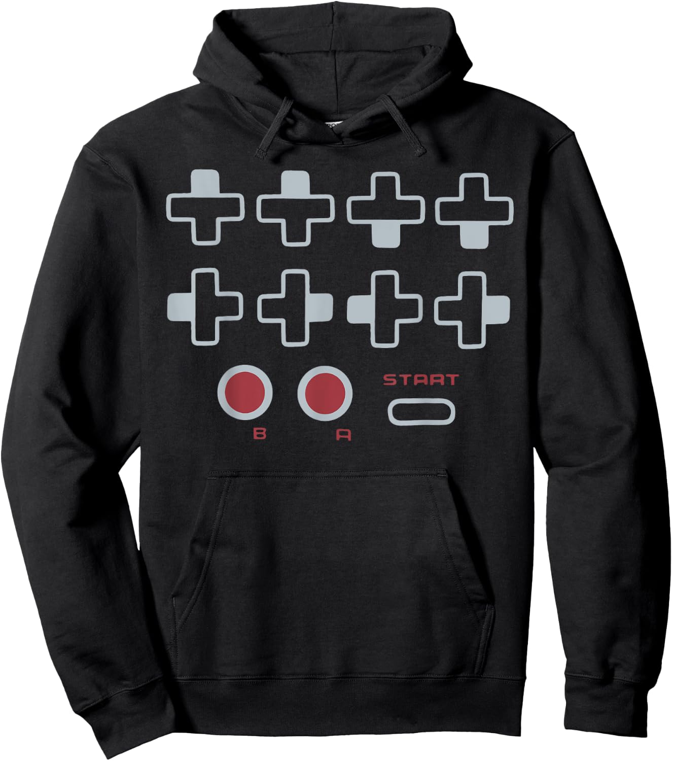 Cheat Code Contra Password Retro Game Gamer Gaming Hoodie - Hoodie | Black