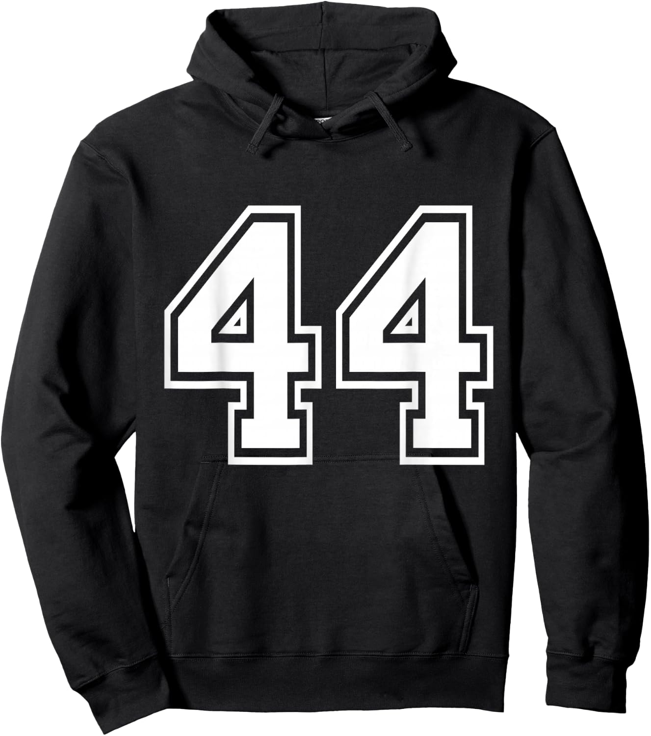 Number 44 Varsity Sports Team Jersey 44th Birthday 44 Years Hoodie - Hoodie | Black