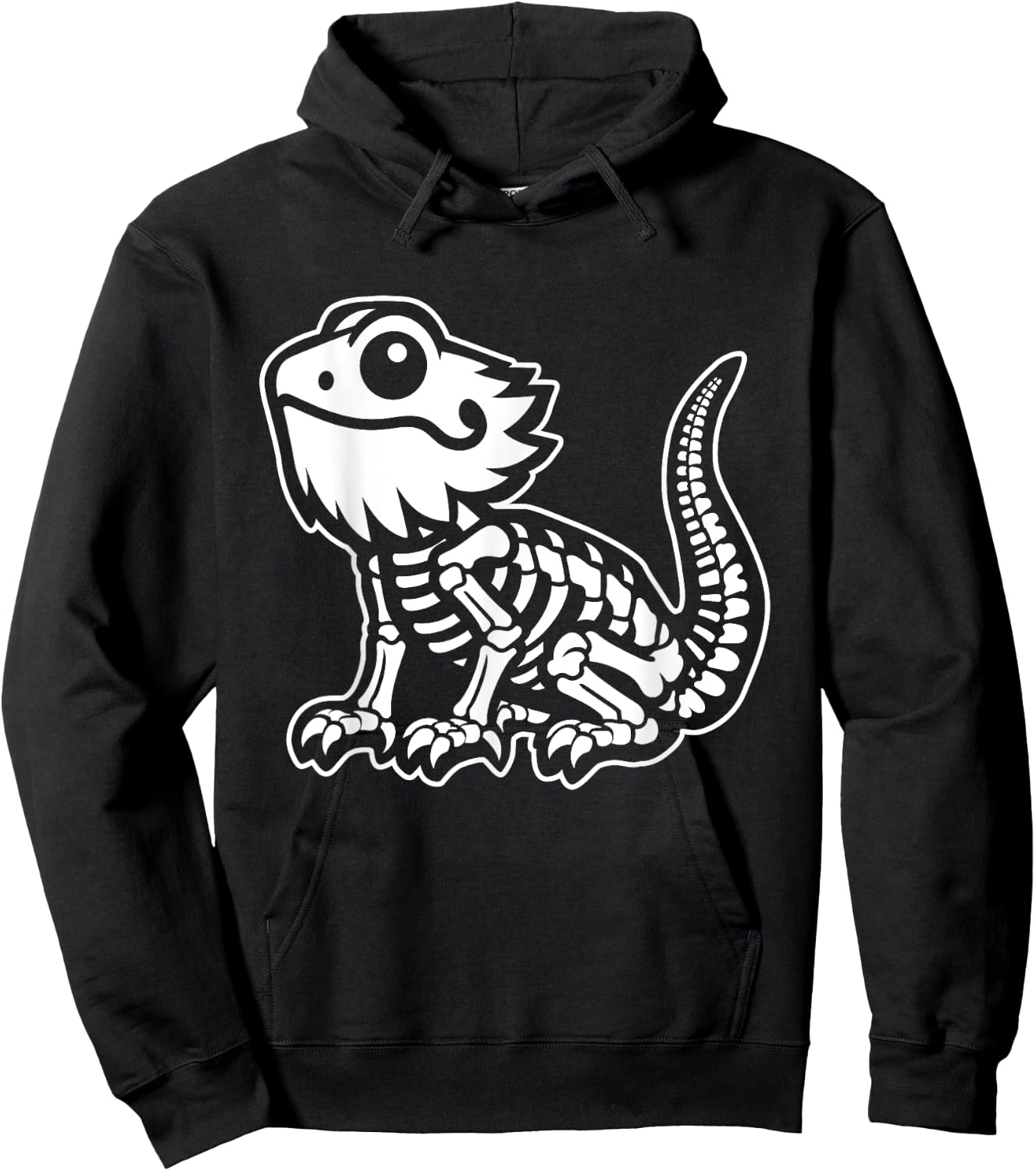 Xray Skeleton Bearded Dragon Funny Lizard Beardie Hoodie - Hoodie | Black