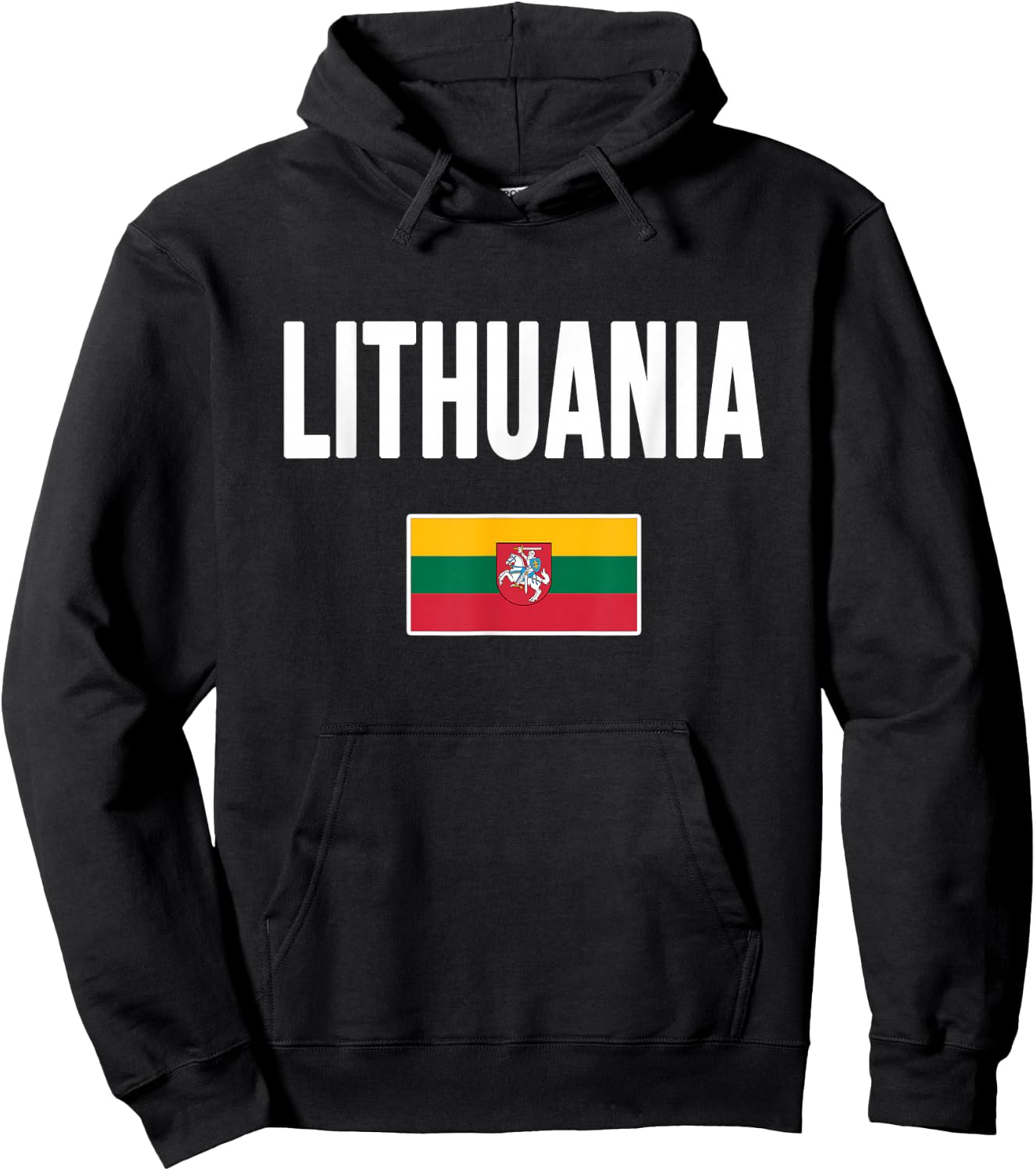 Lithuania Lithuanian Flag Lietuva Souvenir Hoodie - Hoodie | Black