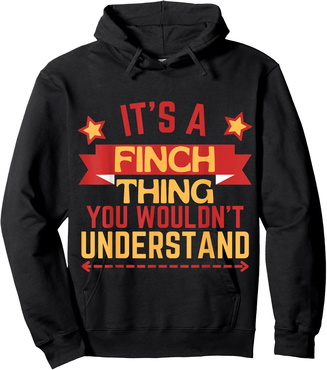 Finch Name Funny Gift Finch Hoodie - Hoodie | Black