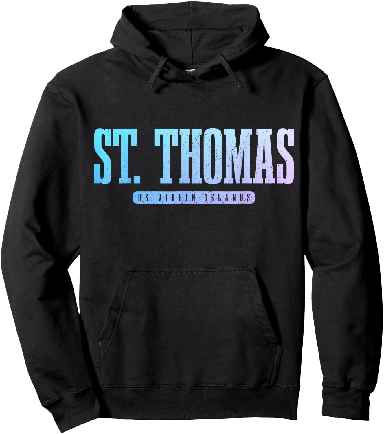 St. Thomas US Virgin Islands Pride Vacation USVI Vintage Hoodie - Hoodie | Black