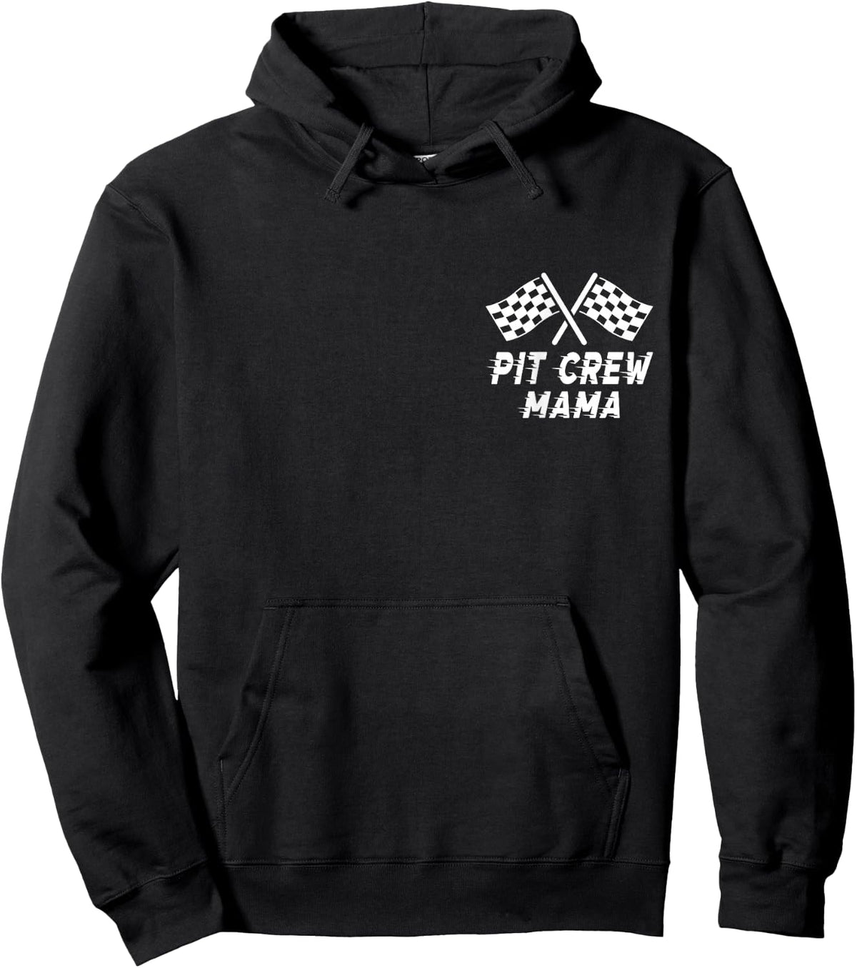 Mama Pit Crew Birthday Party Costume For Race Car Parties Hoodie - Hoodie | Black